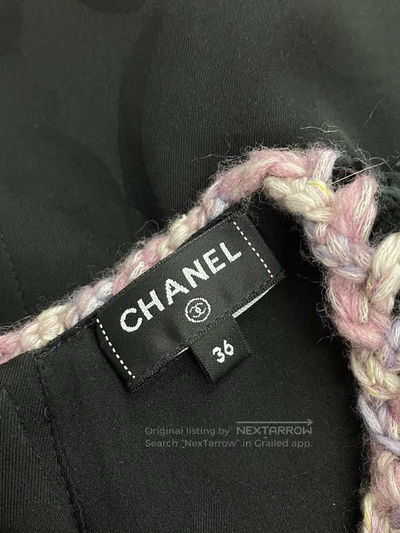 Chanel Chanel 24K pink rolled-edged black tweed vest Size XS / US 0-2 / IT 36-38 - 4 Thumbnail