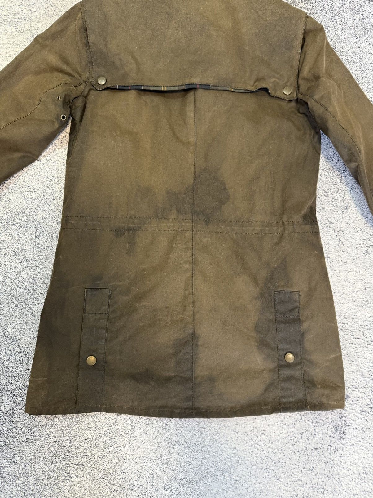 Barbour Barbour Durham Wax Jacket Women UK8 US4 Brown Hooded Vintage Size S / US 4 / IT 40 - 12 Thumbnail