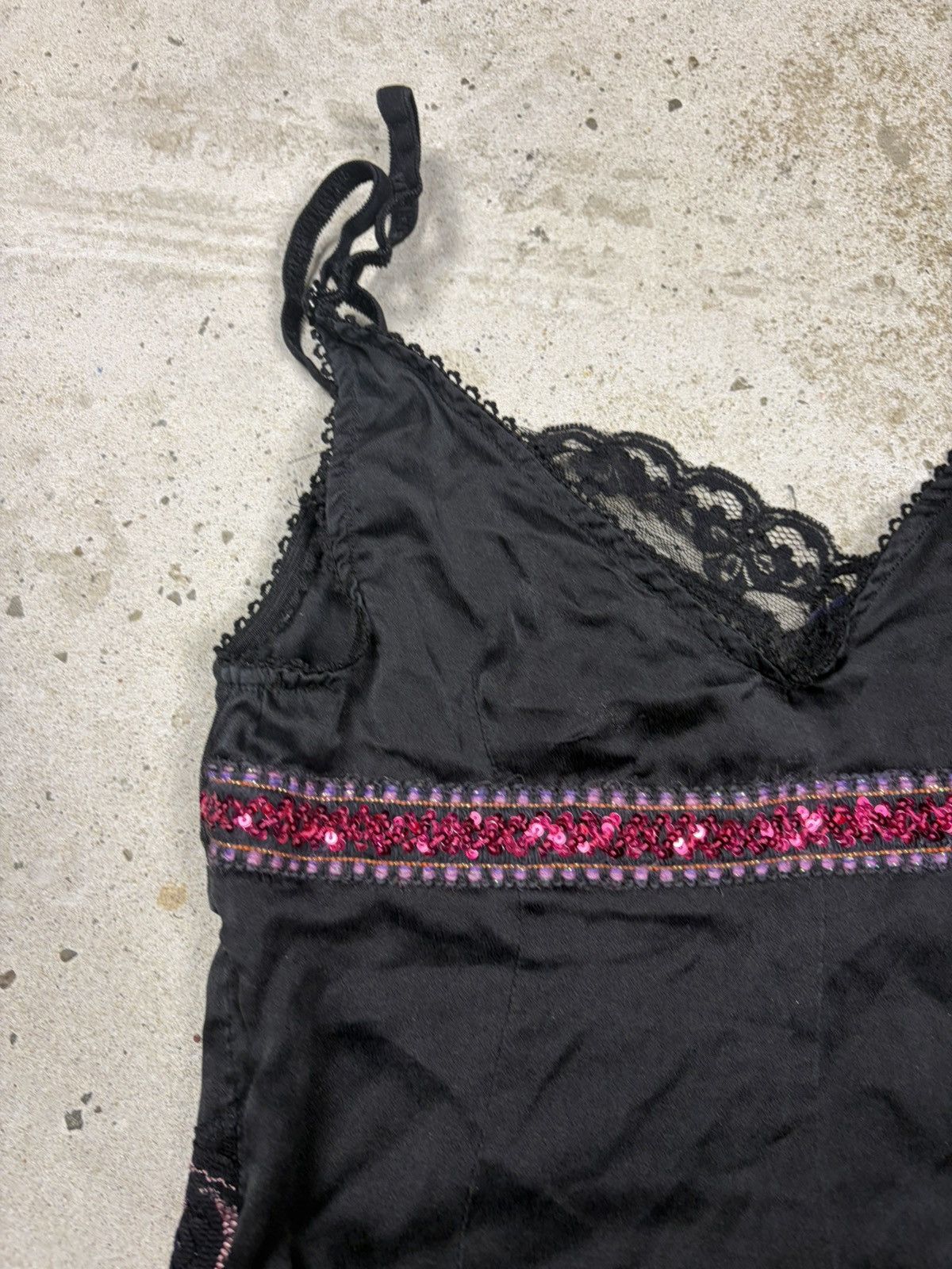 Dolce & Gabbana 2000s Dolce & Gabbana Black Silk Lace Trims Corset Top Size M / US 6-8 / IT 42-44 - 13 Thumbnail