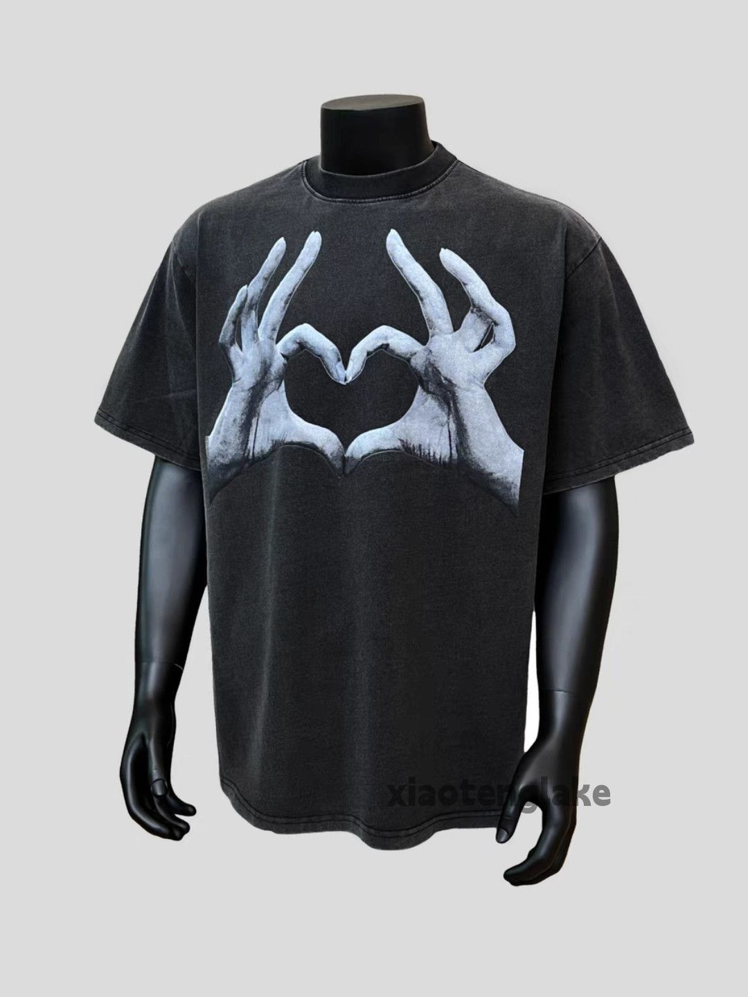 Designer × Vintage Unisex washed faded loose hiphop pattern graphic t shirt Size US S / EU 44-46 / 1 - 2 Thumbnail