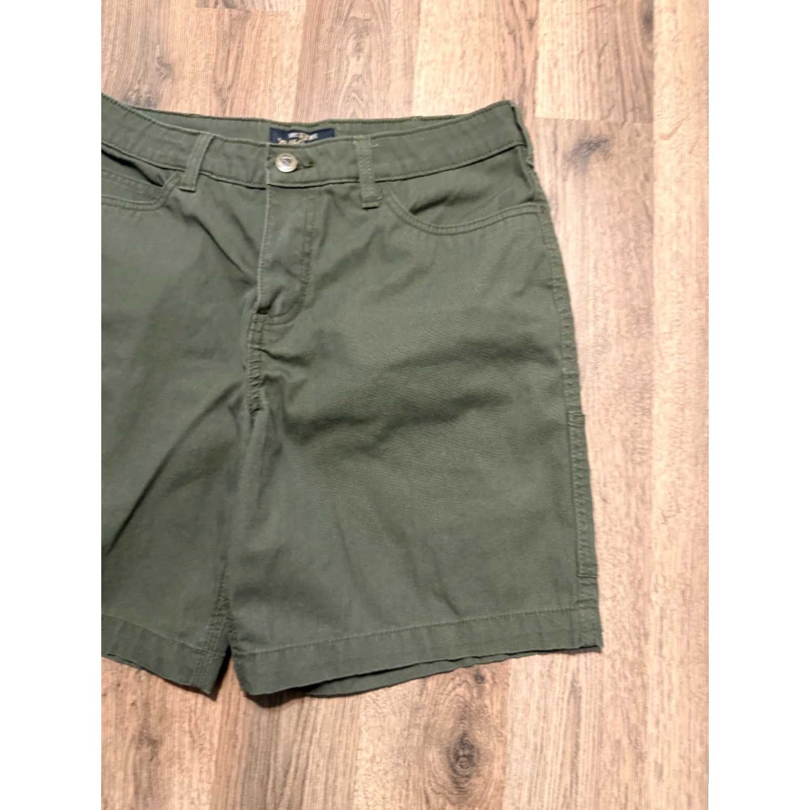 Vintage Noble Outfitters Shorts Women's Size 6 Green Mid Rise Pockets Casual Size 28" / US 6 / IT 42 - 4 Thumbnail