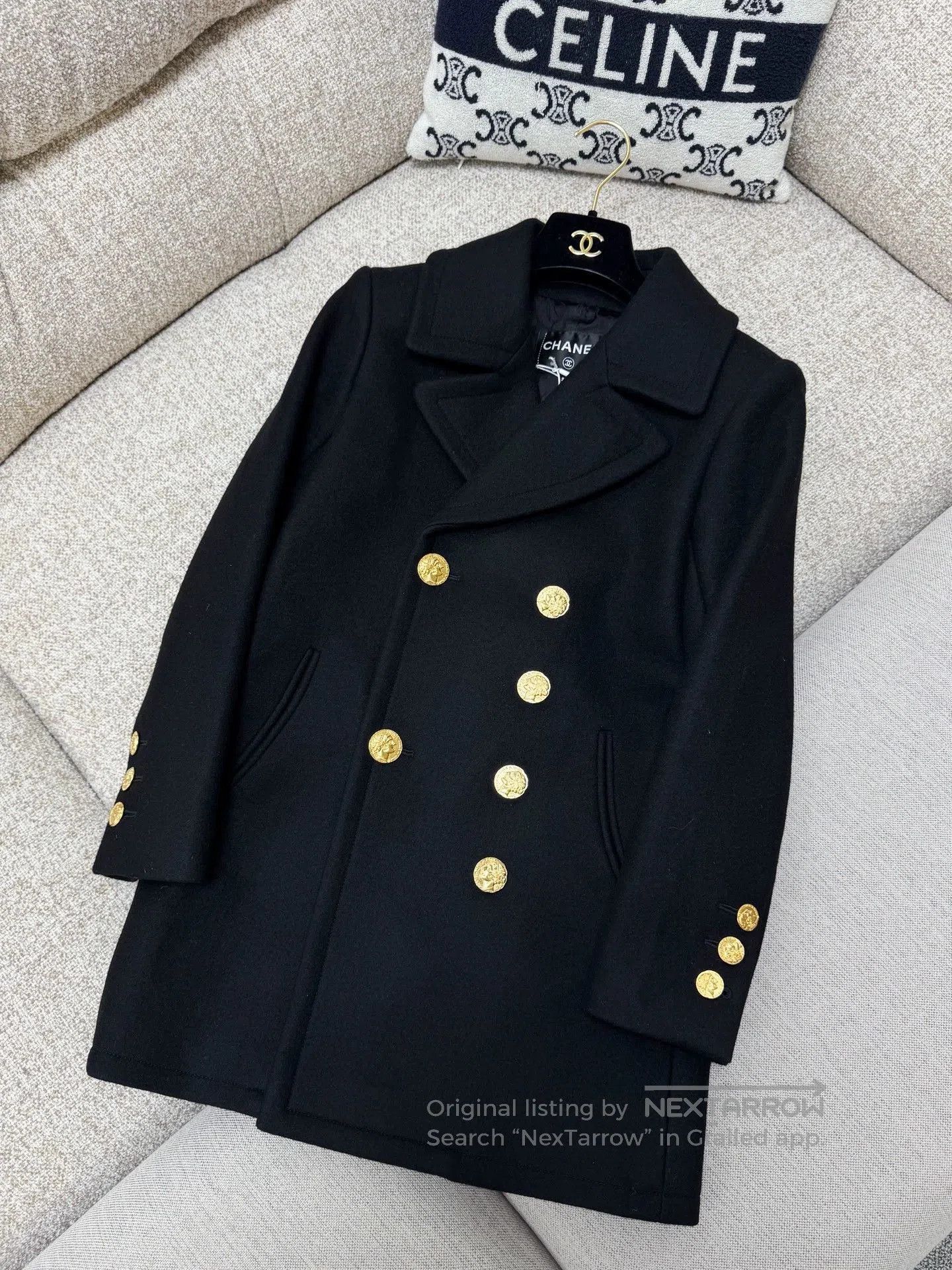 Chanel Chanel VTG Roman Gold Button Coat. Size US XXS / EU 40 - 1 Thumbnail