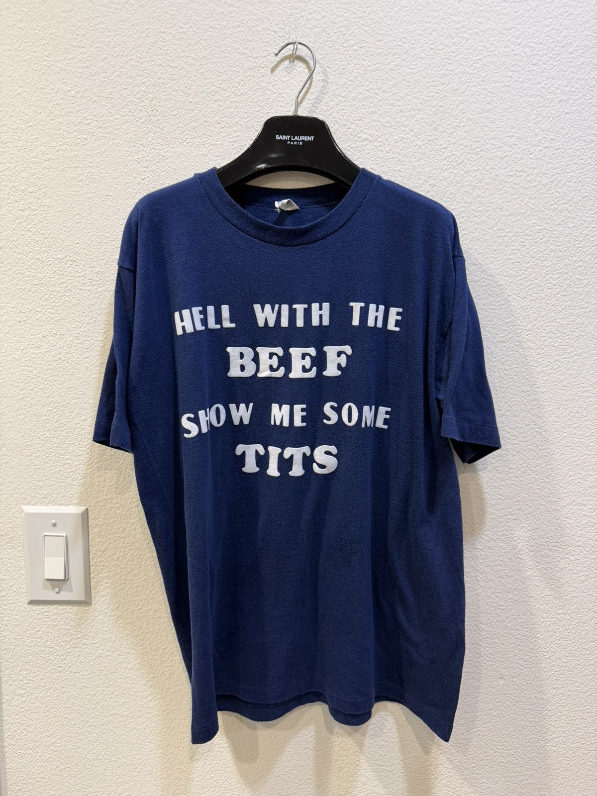 Vintage Beef Tits Puff Print Tee XL Size US XL / EU 56 / 4 - 1 Thumbnail