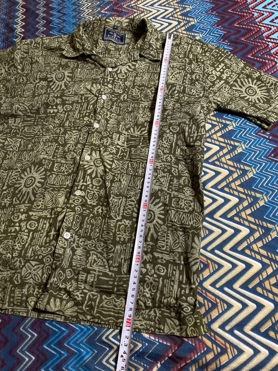 Vintage Short Sleeve Abstract Print Button Up Down Shirt Size US L / EU 52-54 / 3 - 5 Thumbnail