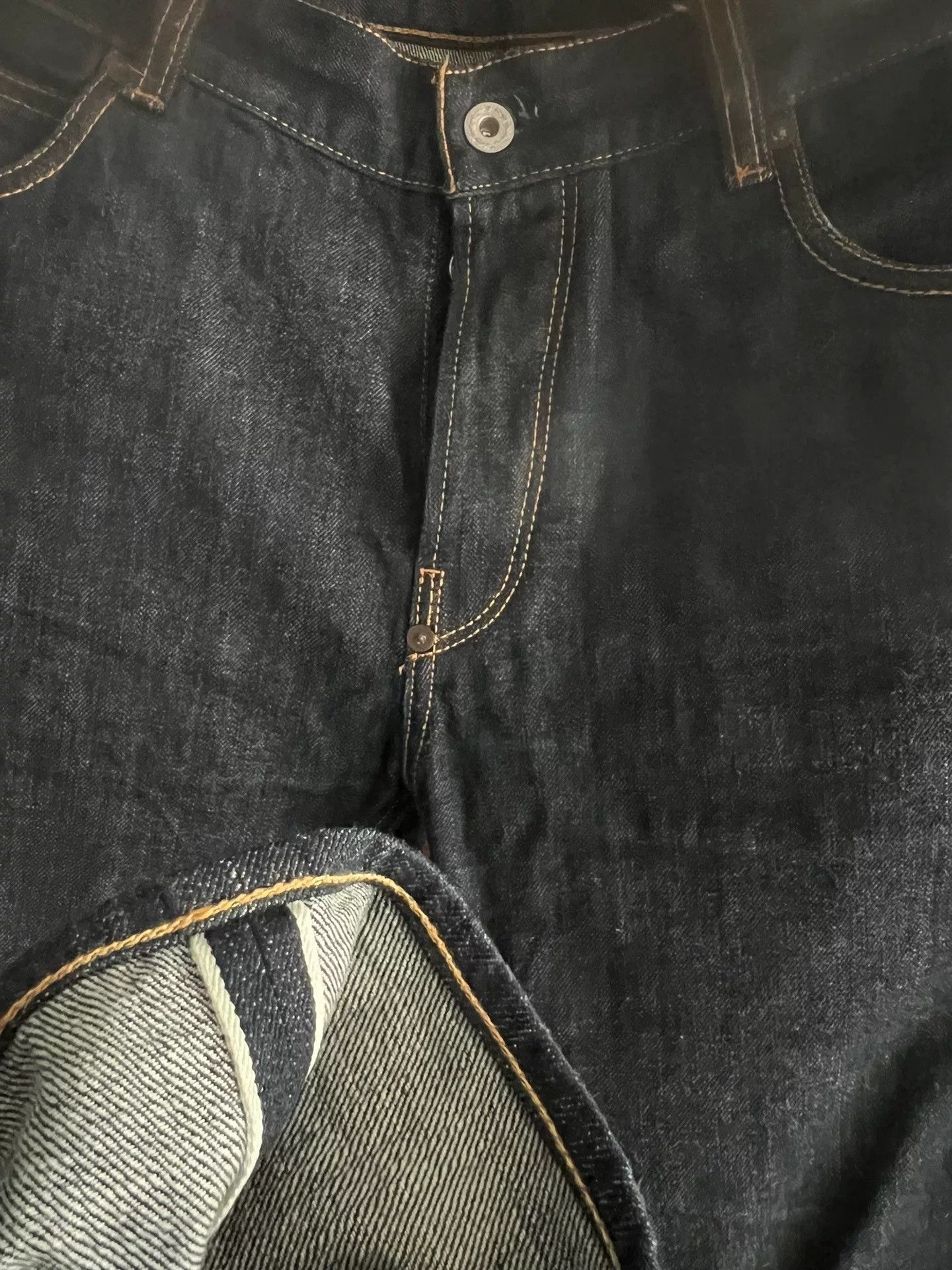 Blue Blanket Blue Blanket Handmade Raw Denim Jeans P01 Size US 32 / EU 48 - 4 Thumbnail