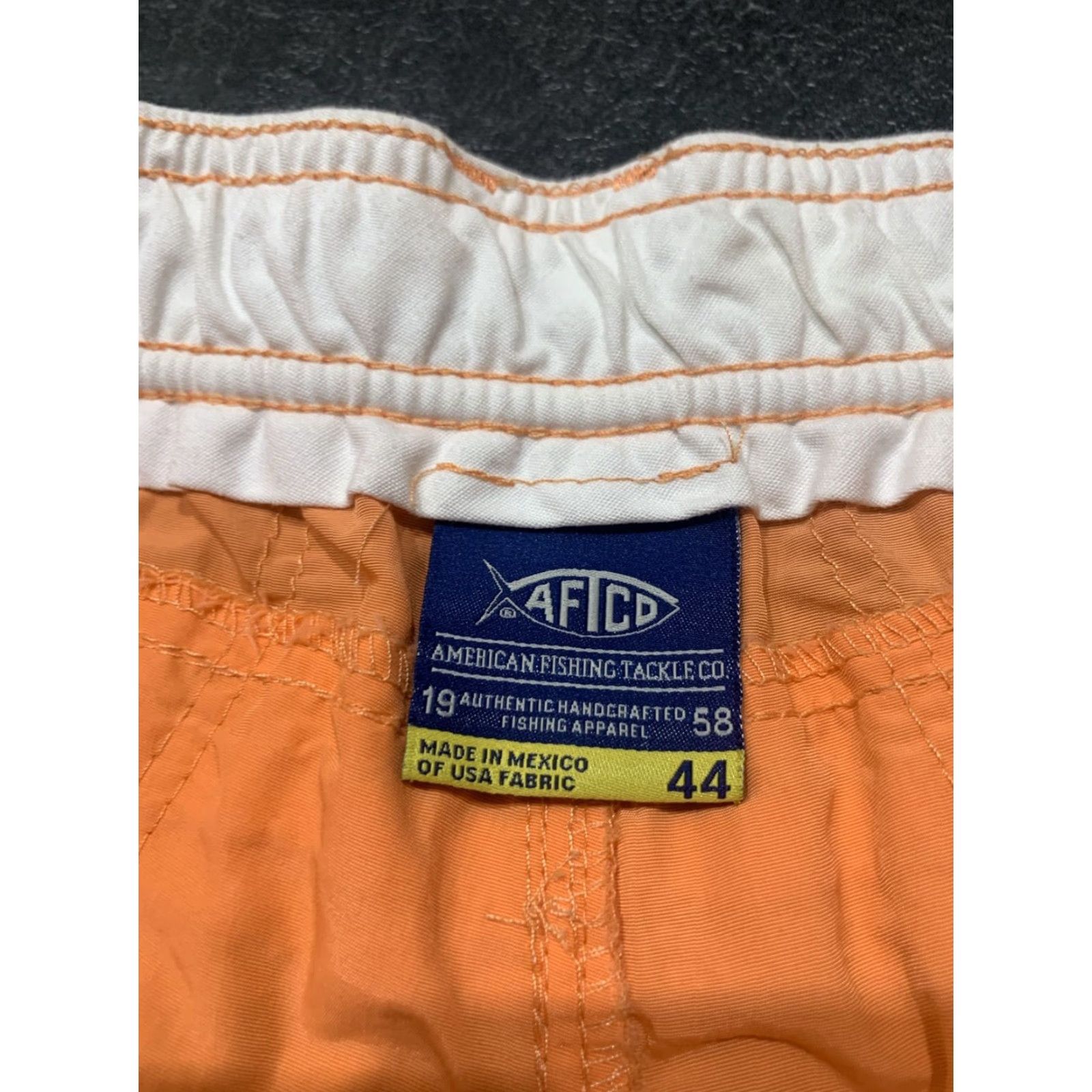 Vintage AFTCO Mens Fishing Shorts Size 44 Peach Nylon Cargo Pocket Breathable Quick Dry Water Resistant Outdoor Size US 44 / EU 60 - 4 Thumbnail