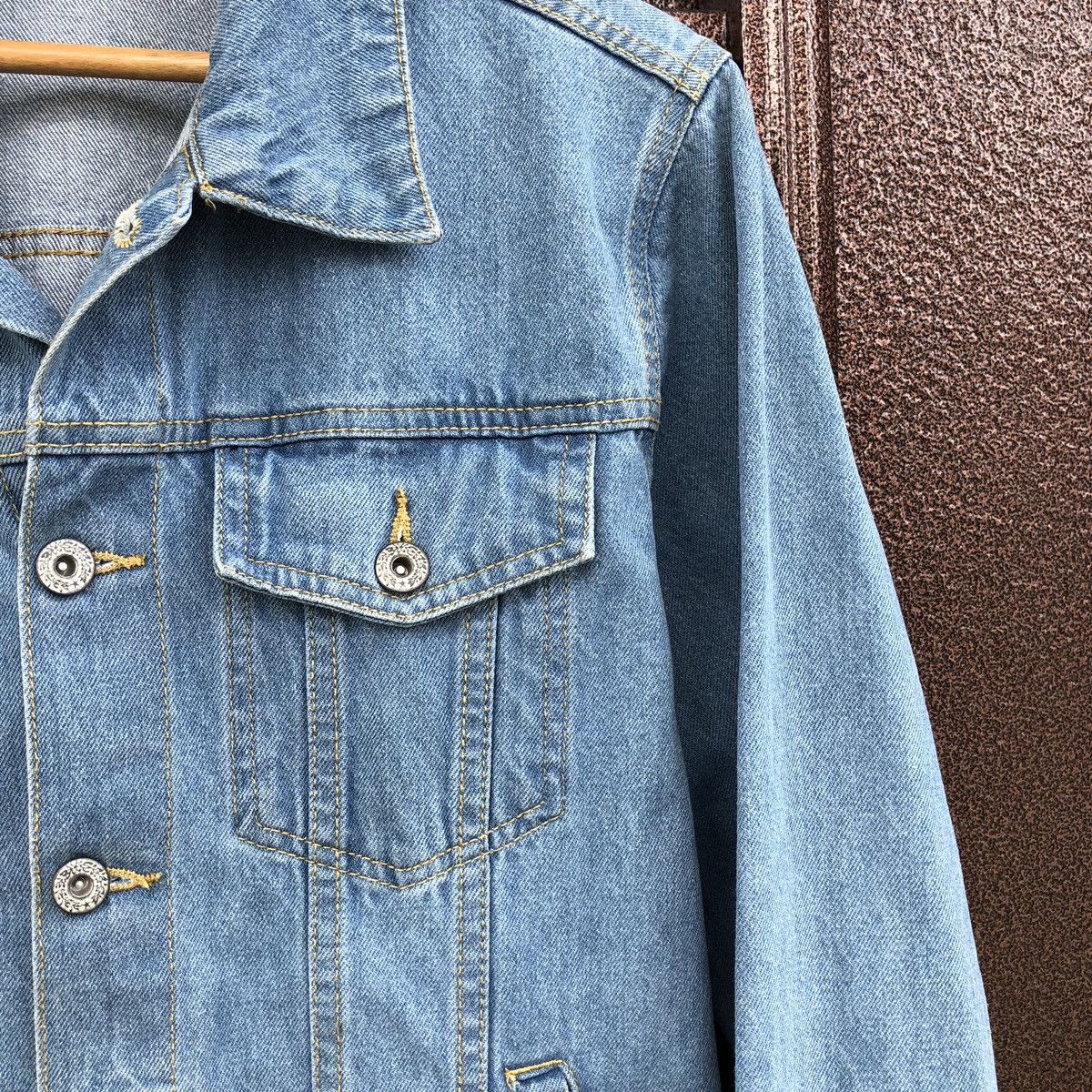 Japanese Brand Nylaus Trucker Denim Jacket Size US M / EU 48-50 / 2 - 5 Thumbnail