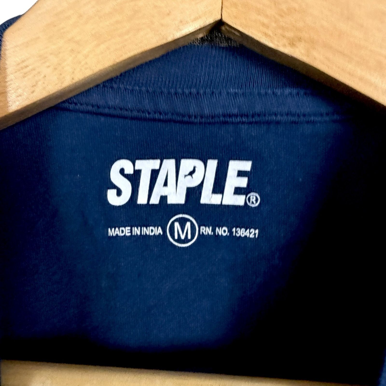 Staple Staple Men's Medium Navy Blue Pigeon Flock Logo T-Shirt Size US M / EU 48-50 / 2 - 6 Thumbnail