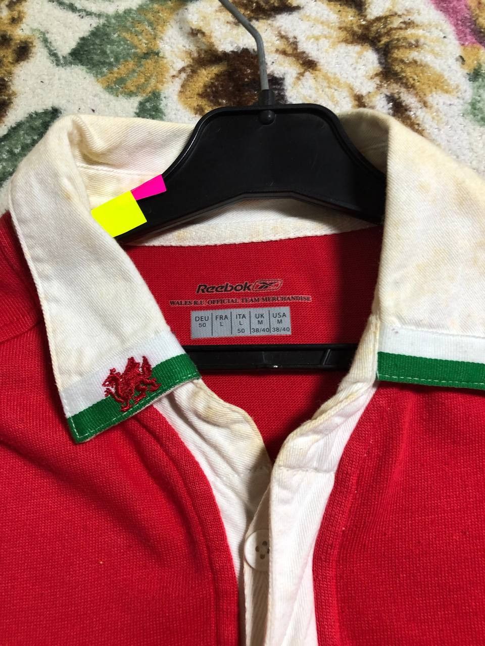 Reebok Vintage Reebok Wales Rugby Union Jersey Mens Red Shirt Size US M / EU 48-50 / 2 - 10 Thumbnail