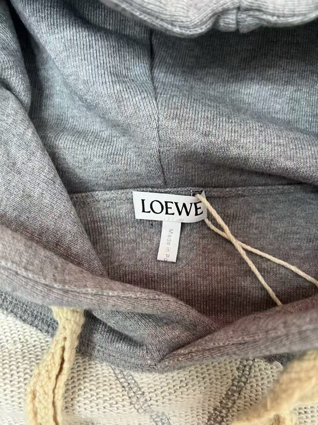 Loewe gray Loewe embroidered logo hoodie size M Size US M / EU 48-50 / 2 - 6 Thumbnail