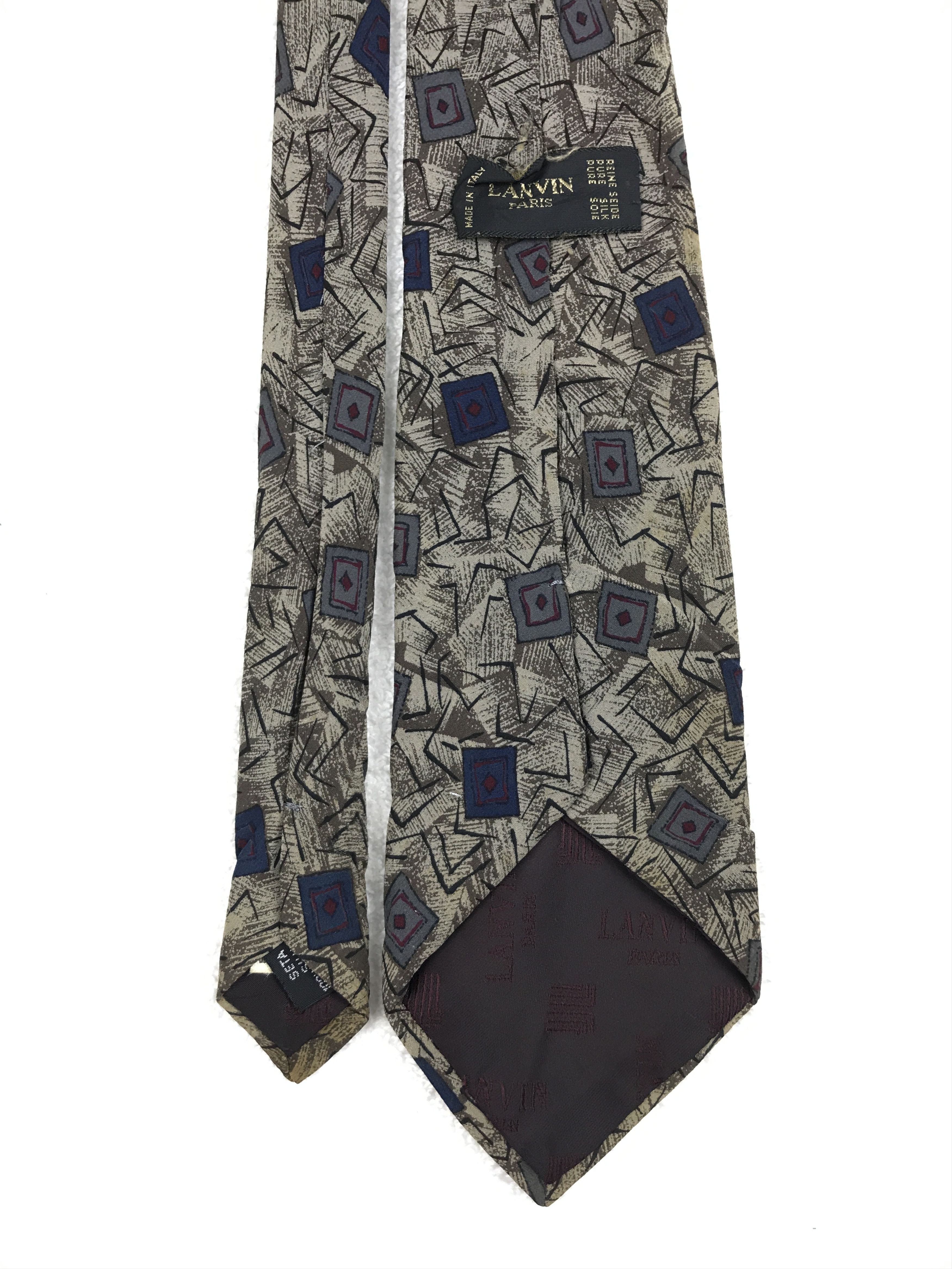 Lanvin × Vintage Vintage Lanvin Silk Necktie Size ONE SIZE - 4 Thumbnail