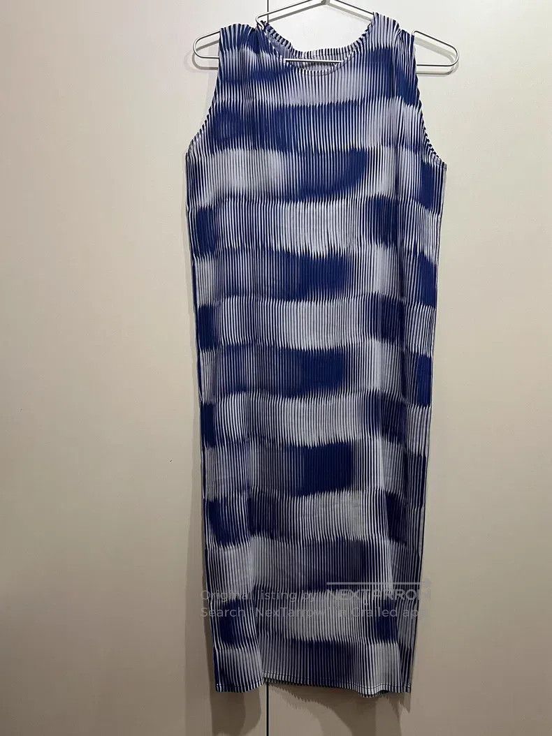 Issey Miyake Issey Miyake Blue Dress Size L / US 10 / IT 46 - 3 Thumbnail