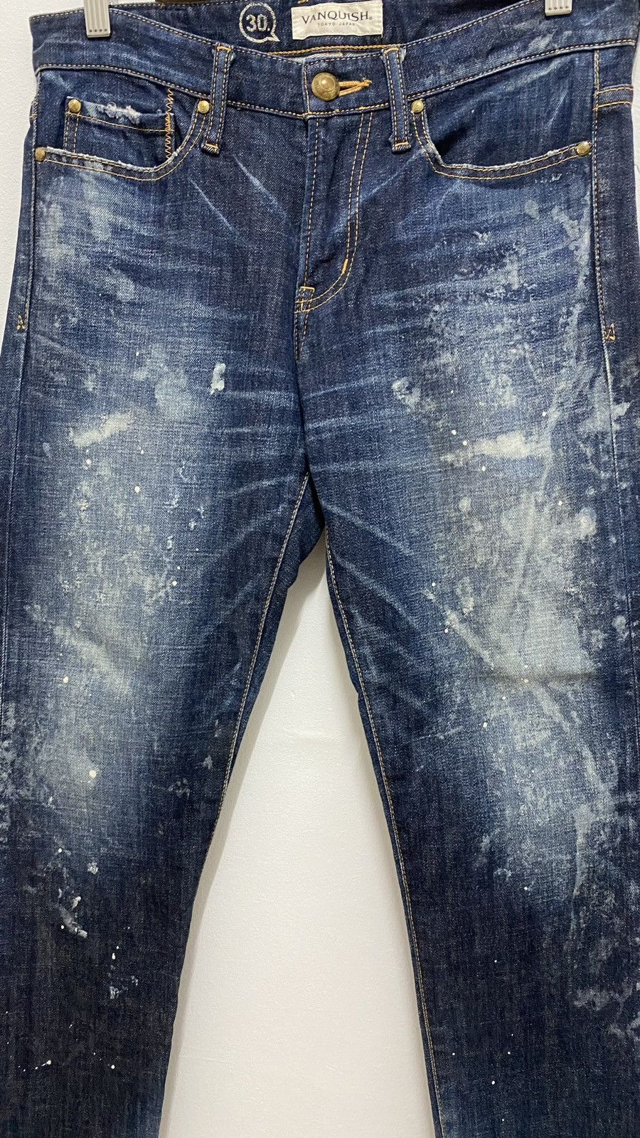 Vanquish Vanquish Distressed Denim Splatter Jeans Pants Size US 32 / EU 48 - 11 Thumbnail