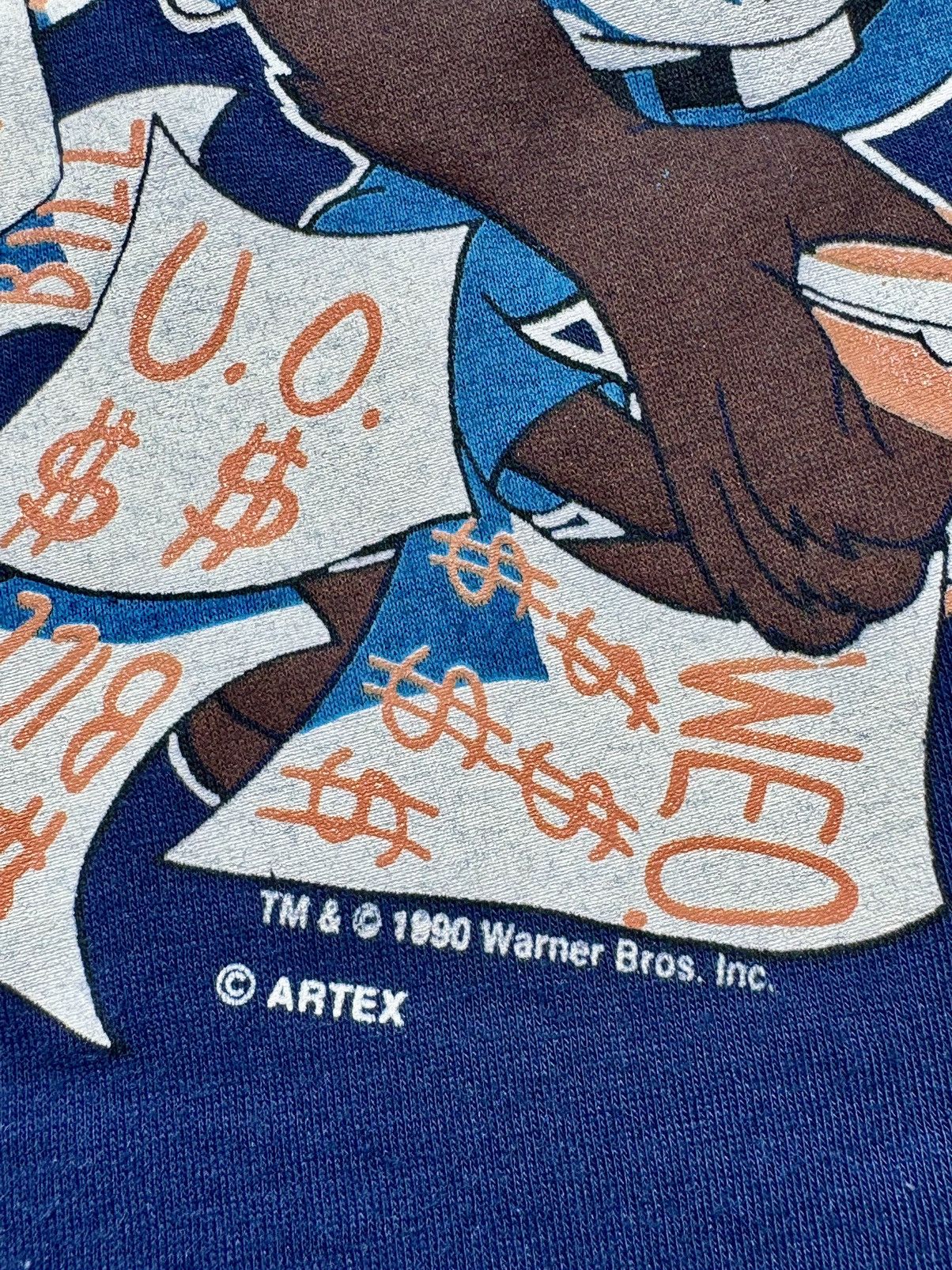 Disney × Vintage × Warner Bros 1990 Taz Vintage 90’s Looney Tunes T-Shirt Size US L / EU 52-54 / 3 - 4 Thumbnail