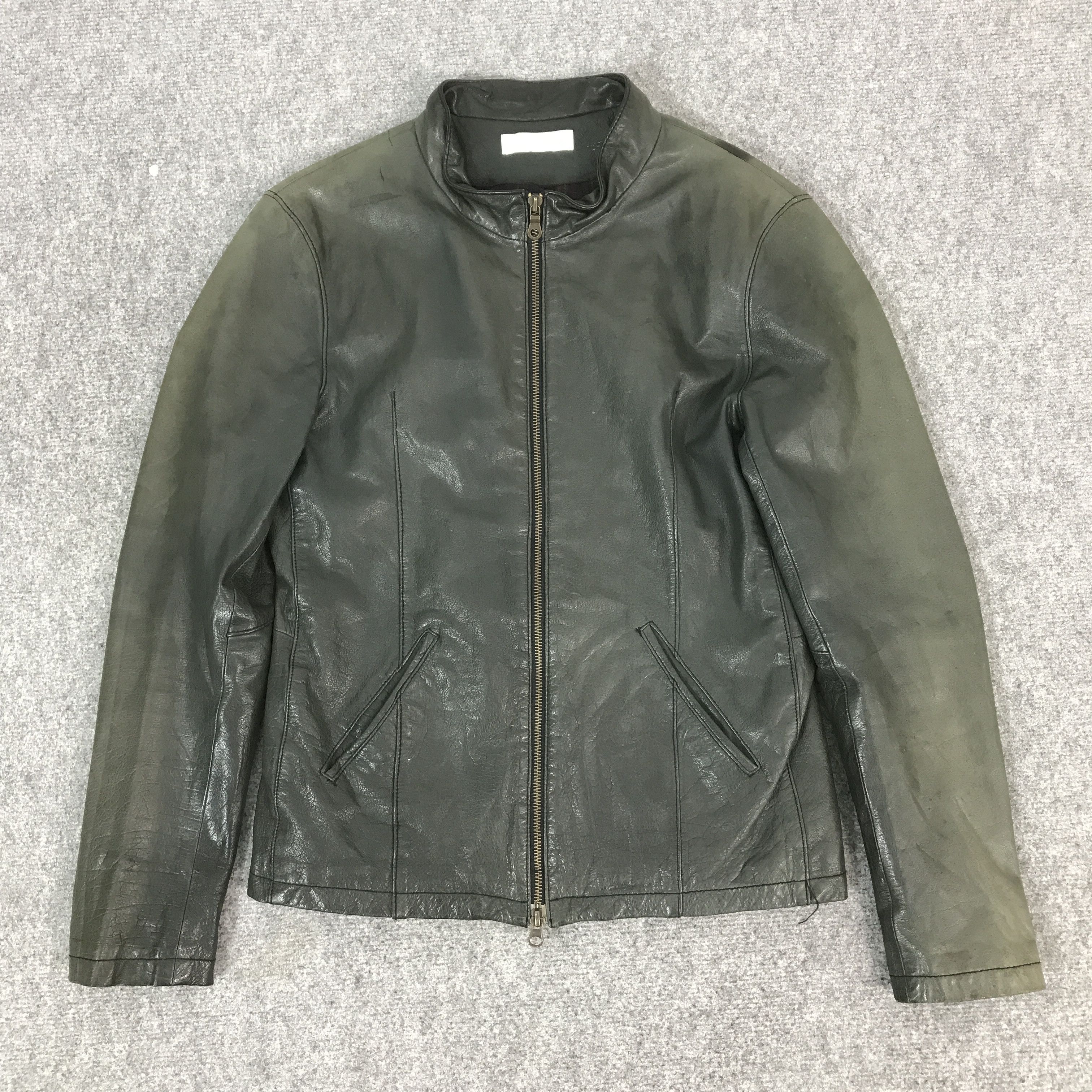 If Six Was Nine LUI'S BRAND JAPAN FADED LEATHER JACKET K66B10 Size US M / EU 48-50 / 2 - 1 Thumbnail