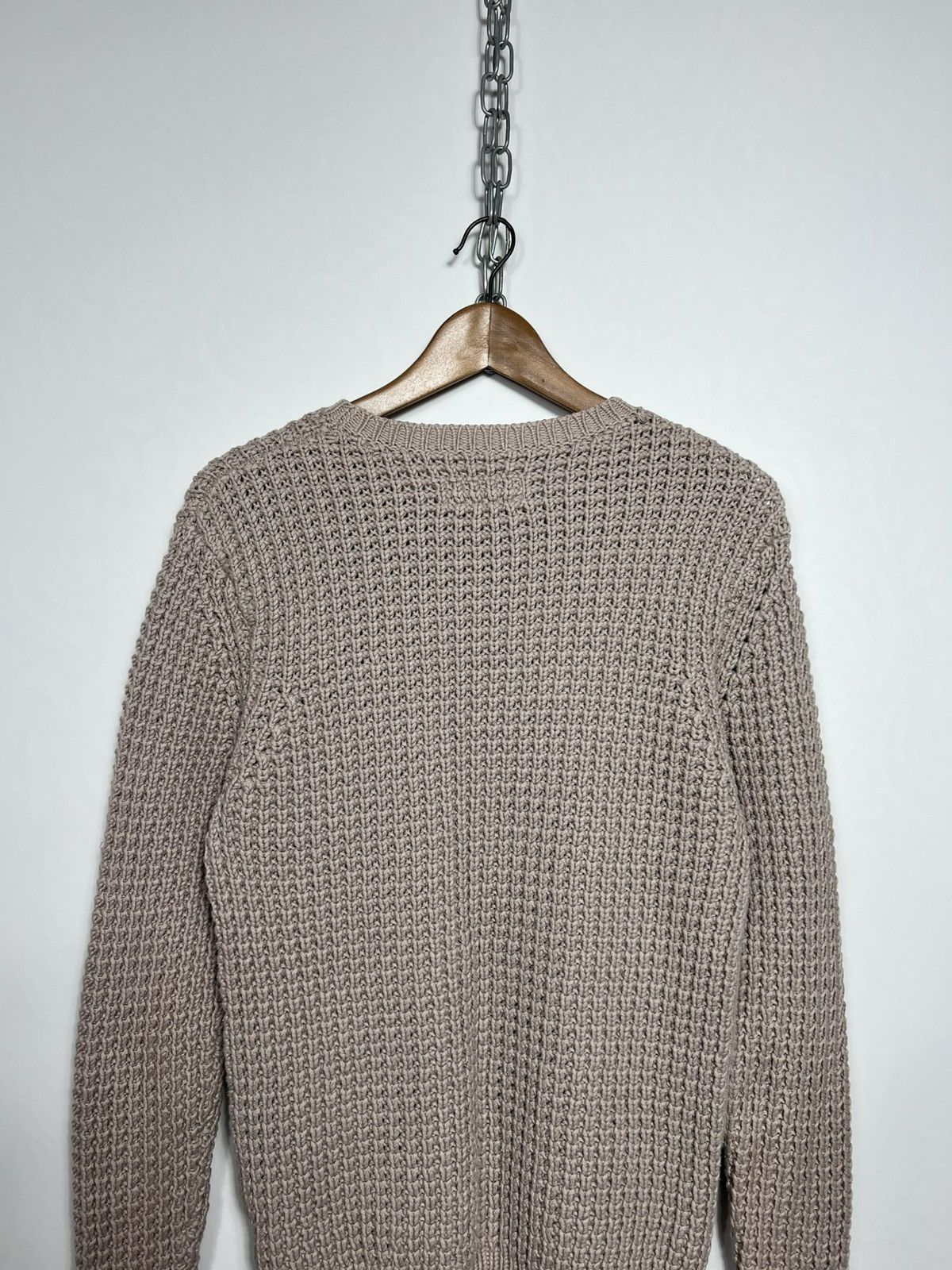 Allsaints Allsaints Light Brown Rok Crew Cable Knit Sweater Size US S / EU 44-46 / 1 - 9 Thumbnail