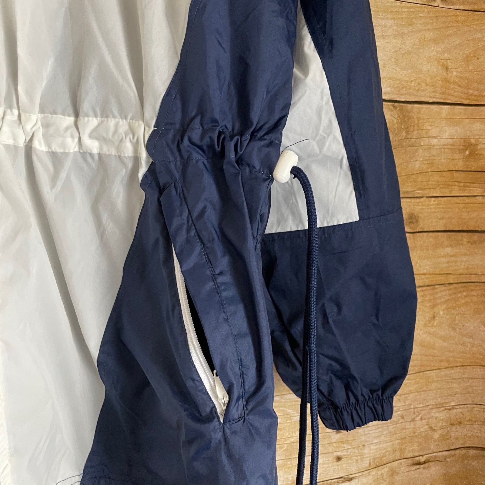 Diadora Diadora Soccer Vintage Blue & White Windbreaker Jacket Size US M / EU 48-50 / 2 - 4 Thumbnail