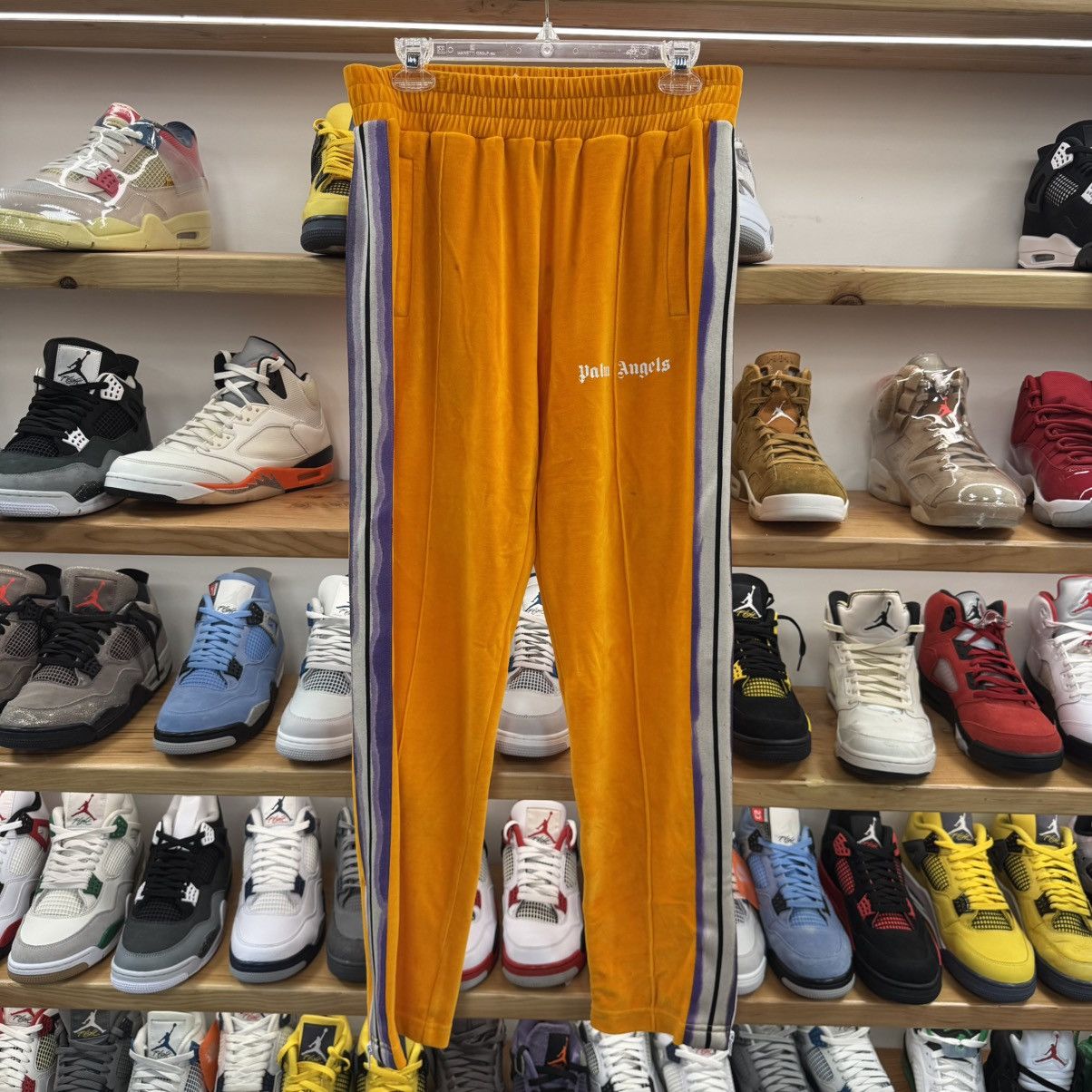 Palm Angels Palm Angels Tie Dye Tape Chenille Track Pants Orange Size US 34 / EU 50 - 1 Thumbnail