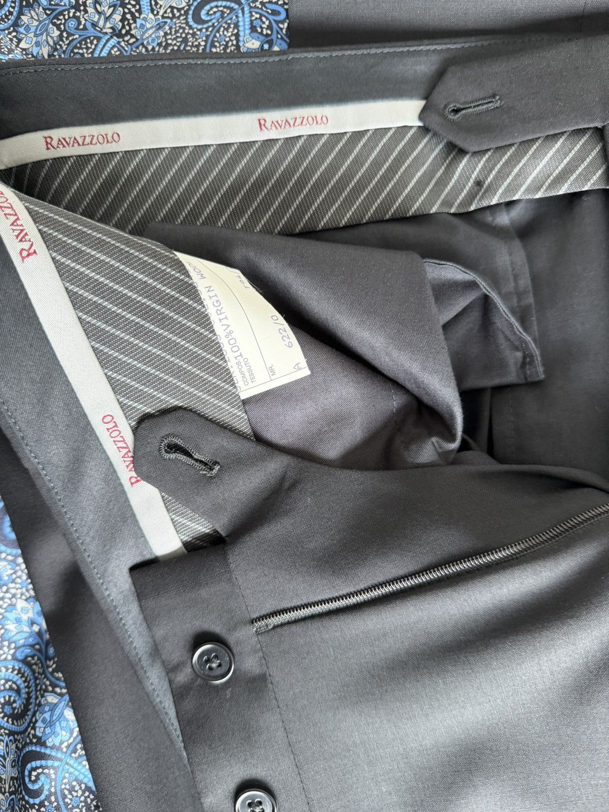 Ravazzolo Ravazzolo Guabello Super 120’s Charcoal Suit 40R/IT50 Size 40R - 12 Thumbnail