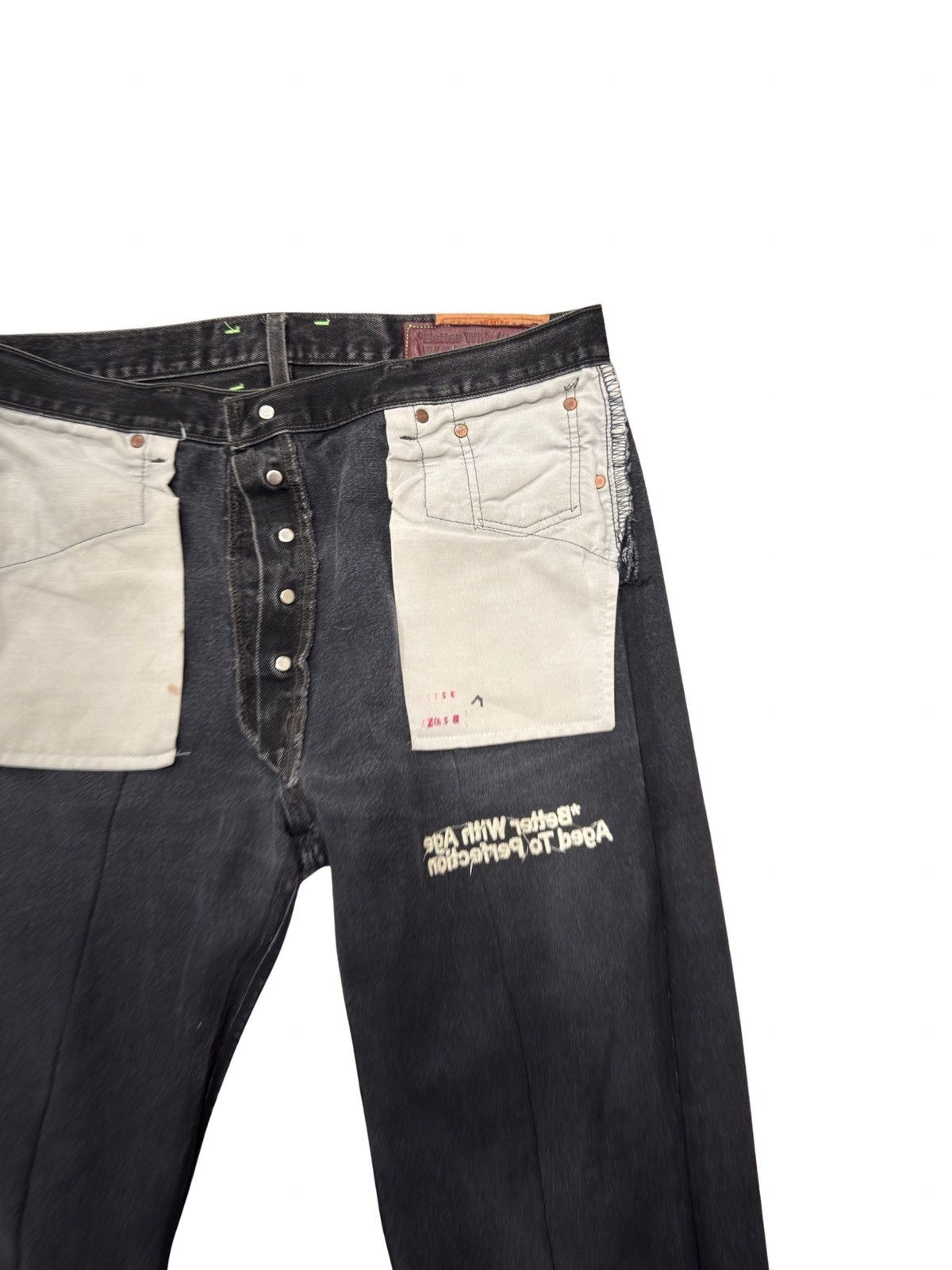 Better With Age BETTER WITH AGE DERBY PLEATED DENIM "BLACK" Size US 35 - 12 Thumbnail