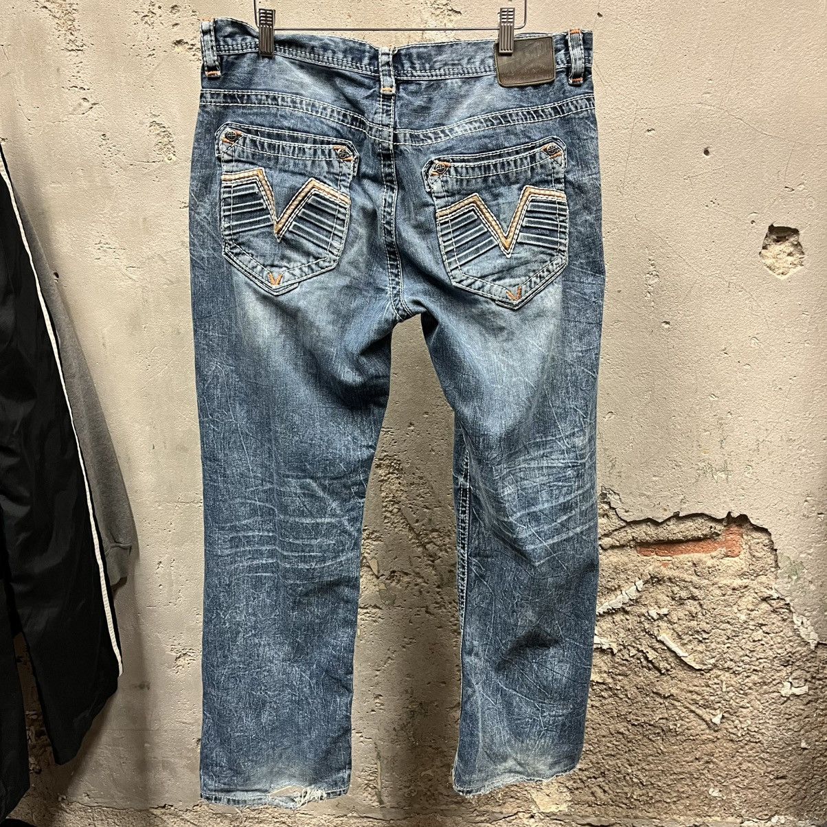 Affliction Affliction Blake Straight Leg Grunge Straight Leg Jeans Size US 34 / EU 50 - 1 Thumbnail