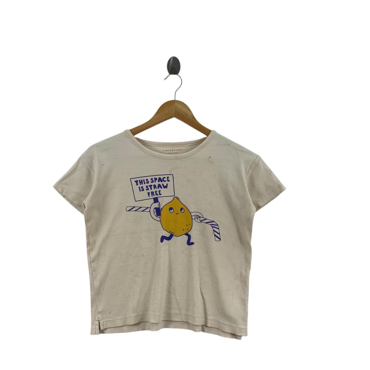 Vintage TINY COTTONS BARCELONA Straw Free Tee Shirt Top Preserve Size S / US 4 / IT 40 - 3 Thumbnail