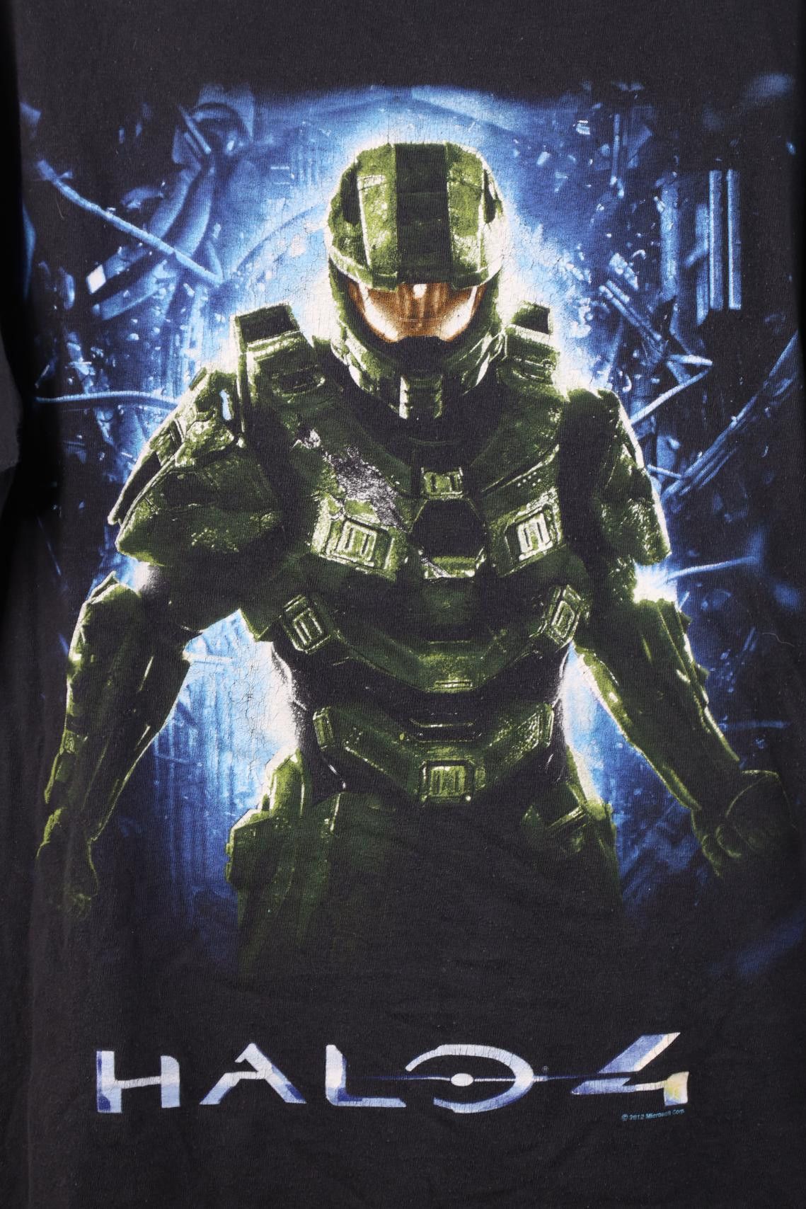 Vintage Vintage Y2K Microsoft Halo 4 Video Game Gamer T-Shirt Black Size US L / EU 52-54 / 3 - 4 Thumbnail
