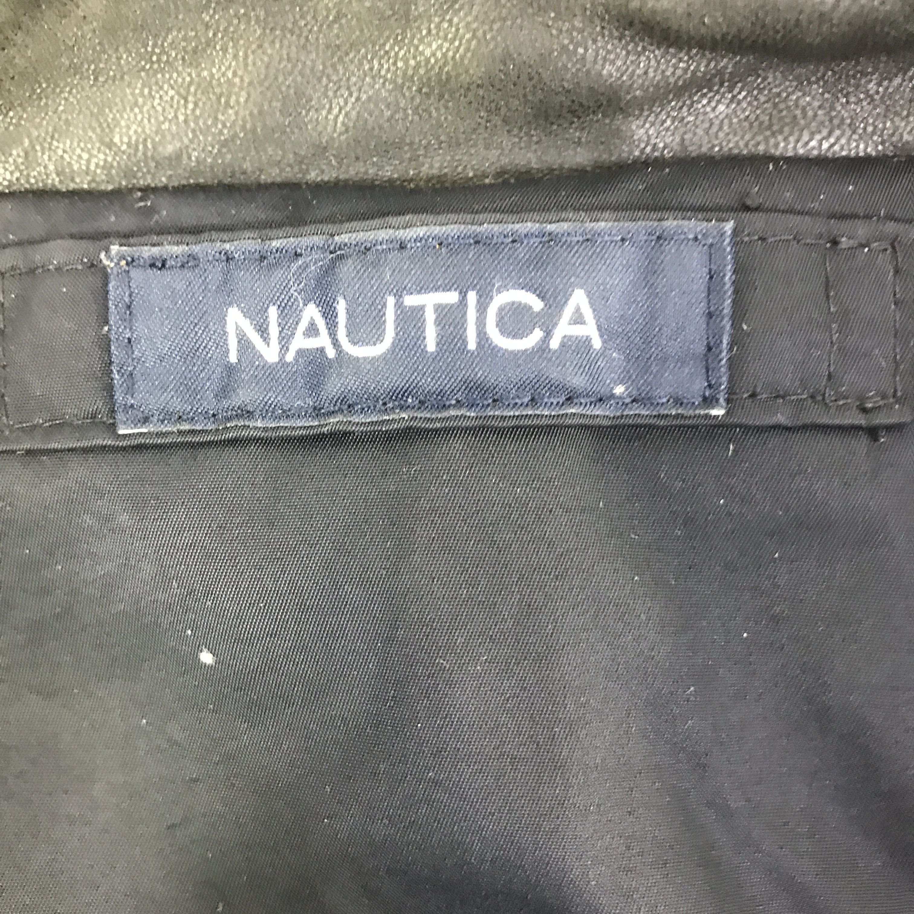 Nautica Nautica Leather Zipper Jacket K115B17 Size US L / EU 52-54 / 3 - 10 Thumbnail