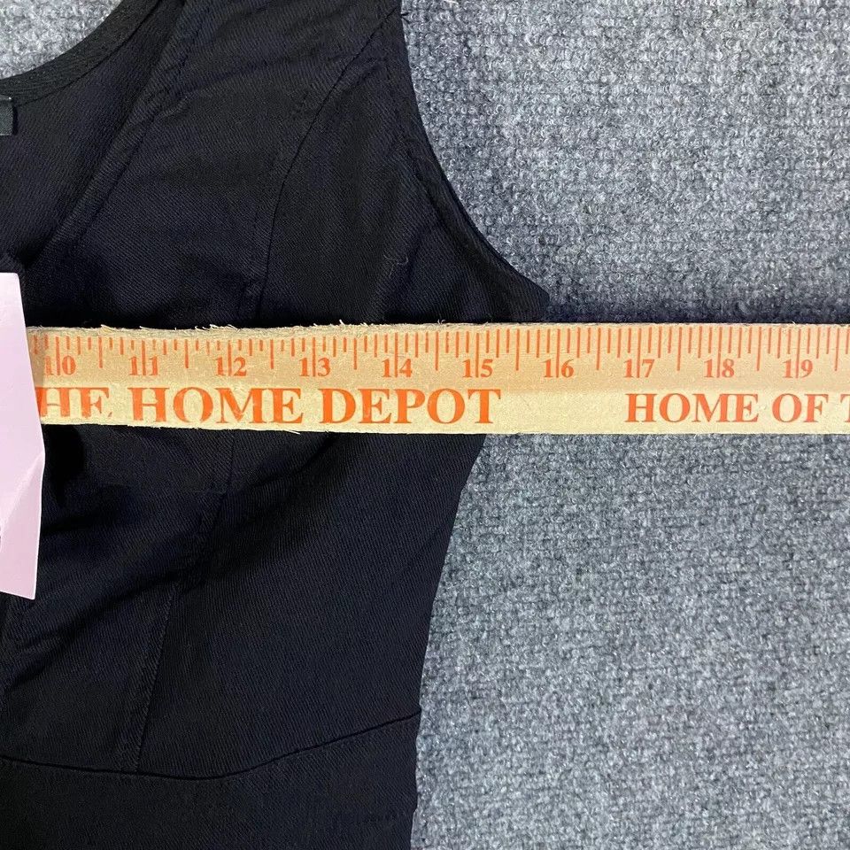 Other Haute Monde Jumpsuit Women's Medium Rayon Blend Black NWT M Size 30" / US 8 / IT 44 - 4 Thumbnail
