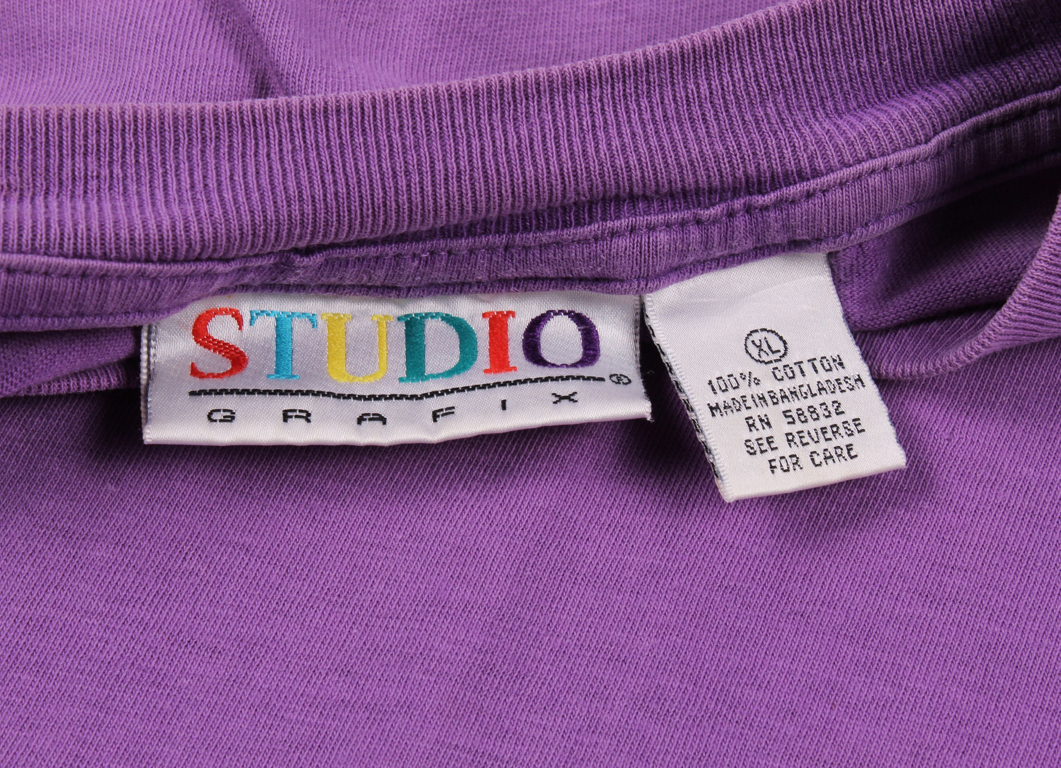 Cartoon Network Vintage 90's Pink Panther Faded Purple Tee Size US XL / EU 56 / 4 - 5 Thumbnail