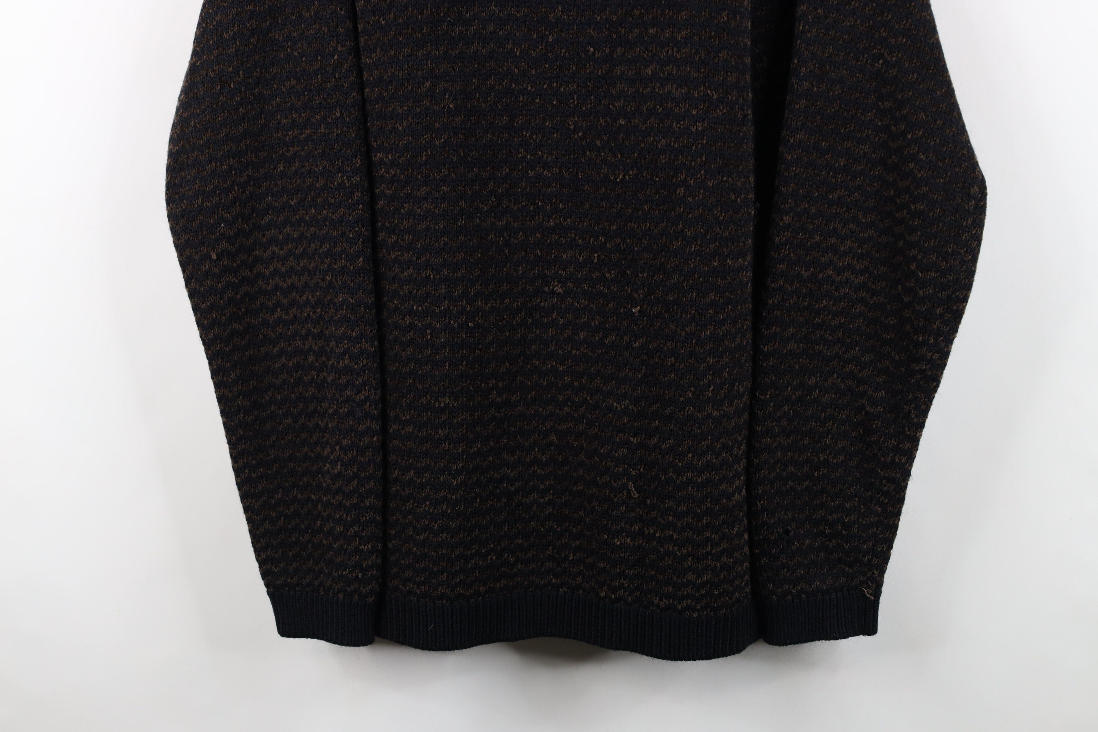 Vintage Vintage 90s Streetwear Fleece Knit Half Zip Collared Sweater Size US L / EU 52-54 / 3 - 3 Thumbnail