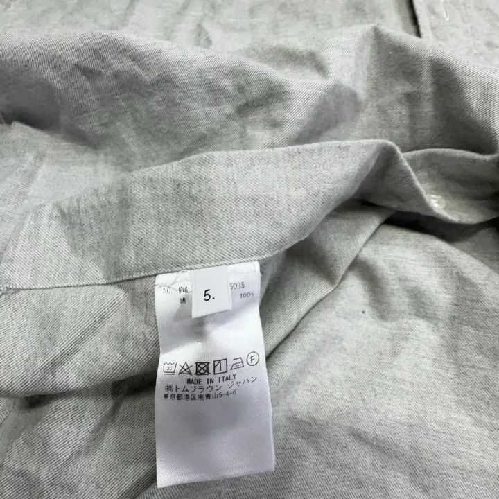 Thom Browne Thom Browne Classic Gray Long Sleeve Button-Up Shirt -2507 Size US M / EU 48-50 / 2 - 3 Thumbnail