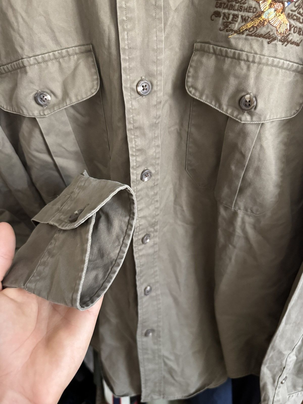 Other rare men's khaki shirt Polo Ralph Lauren Size US M / EU 48-50 / 2 - 4 Thumbnail