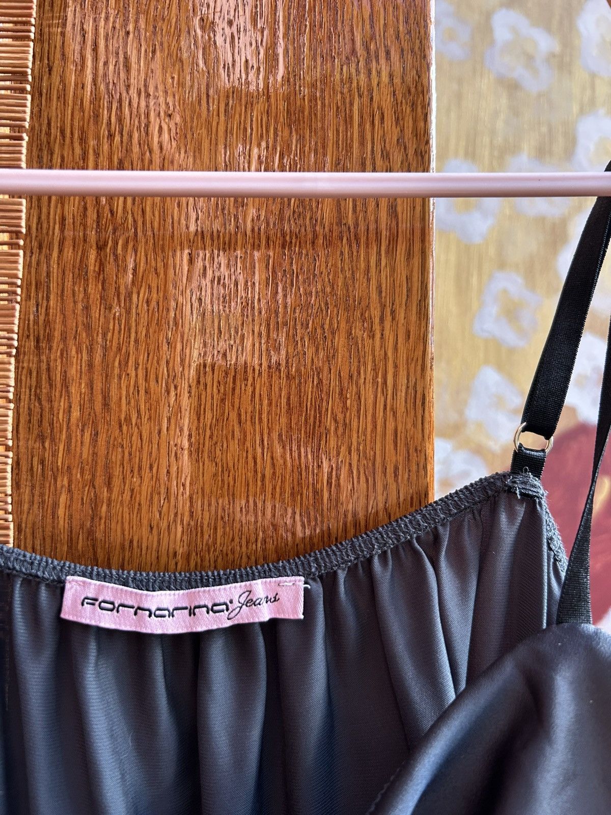 Vintage Y2K Fornarina Satin Cami Top Bow Detail Spaghetti Straps Size M / US 6-8 / IT 42-44 - 6 Thumbnail
