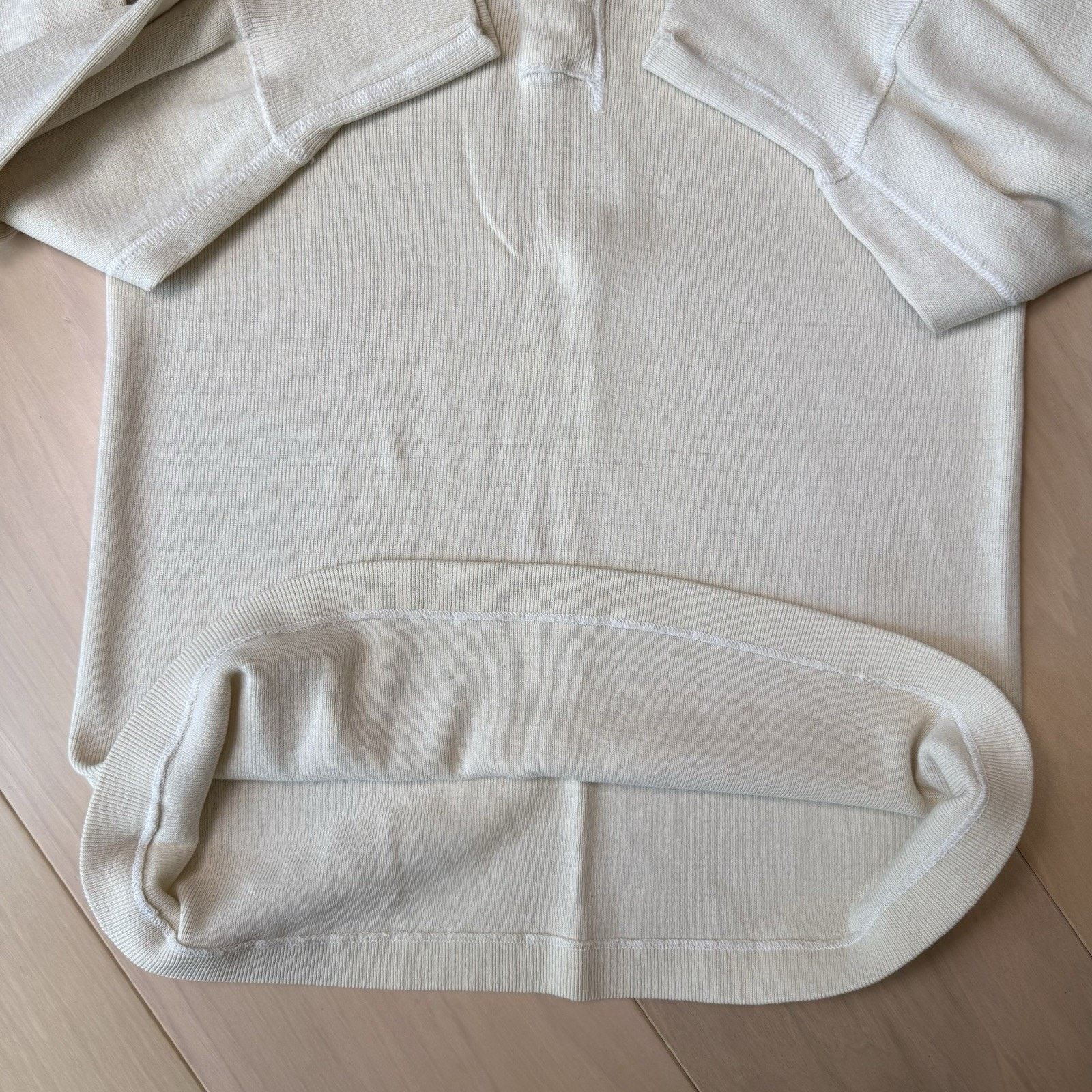 Vintage Vintage Military Thermal Shirt Medium Cream 60s Henley Size US M / EU 48-50 / 2 - 7 Thumbnail