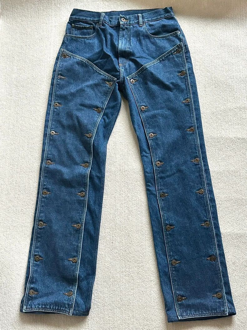 Y/Project Y-Project Straight Removable Button Jeans - dmc Size US 31 - 1 Thumbnail