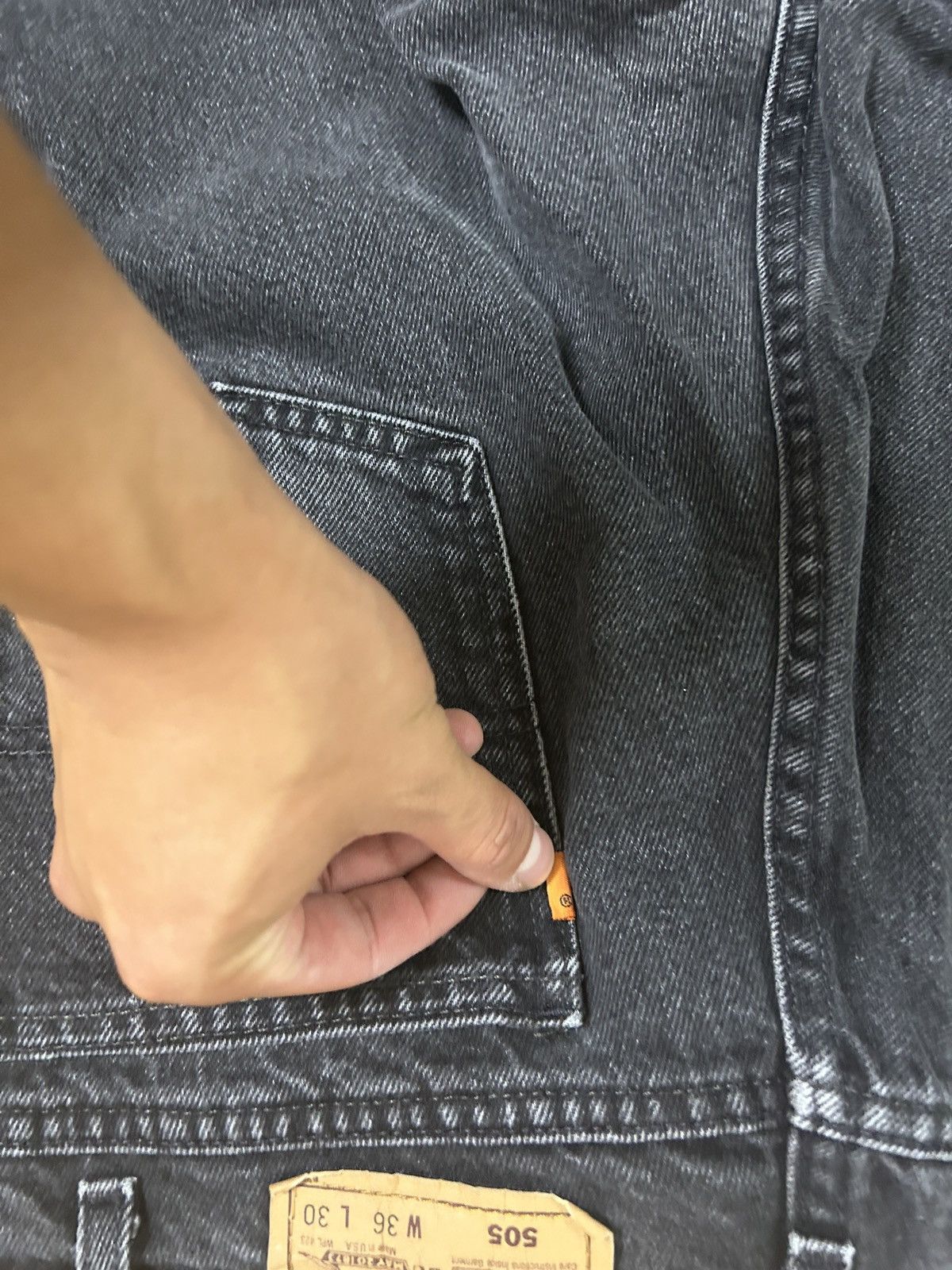 Levi's Vintage orange tab Black Levis Size US 34 / EU 50 - 4 Thumbnail