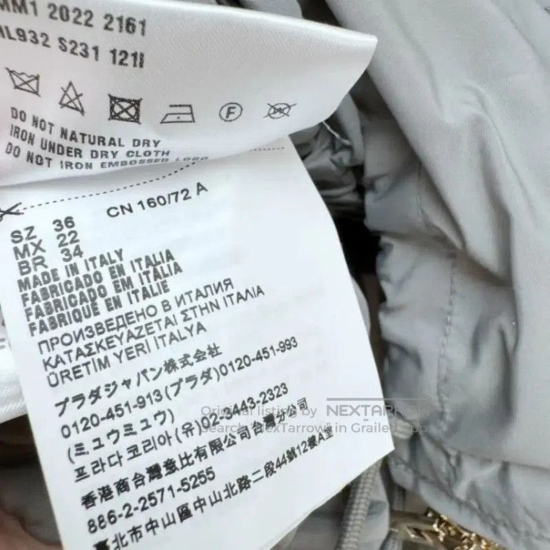 Miu Miu Miu Miu Gray Women's Windbreaker Jacket . Size XS / US 0-2 / IT 36-38 - 6 Thumbnail
