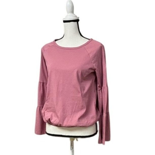 Other Style & Co Bubble-Hem Bell-Sleeve Top, Mesa Rose, SZ. XS Size XS / US 0-2 / IT 36-38 - 1 Thumbnail