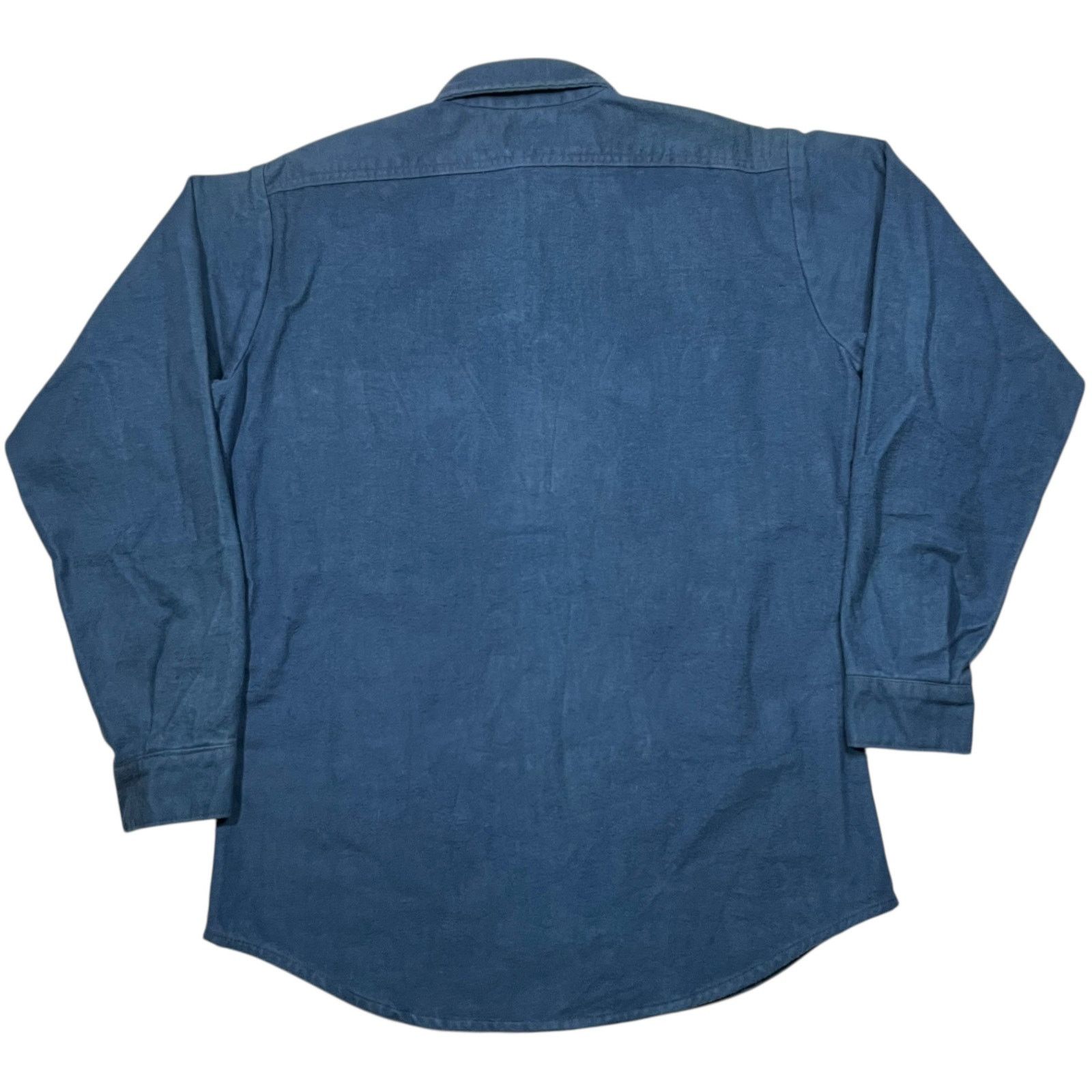 Orvis × Vintage Vintage 80s Orvis blue chamois button up shirt (L) Size US L / EU 52-54 / 3 - 5 Thumbnail
