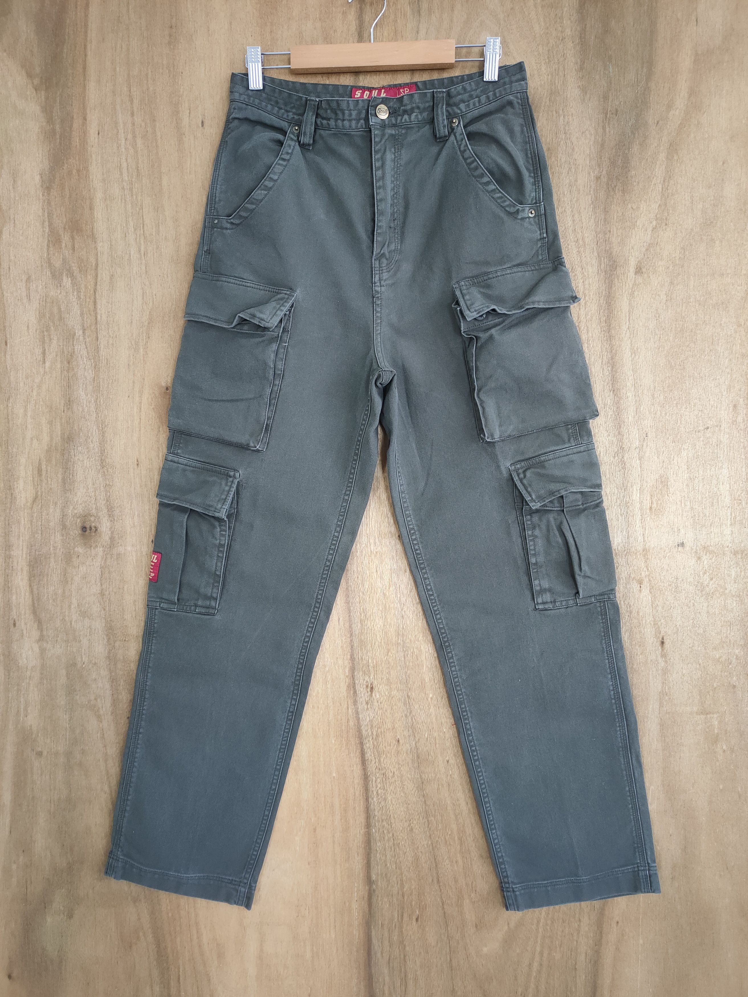 VINTAGE SOUL JAPAN BROWN MULTIPOCKET CARGO PANTS