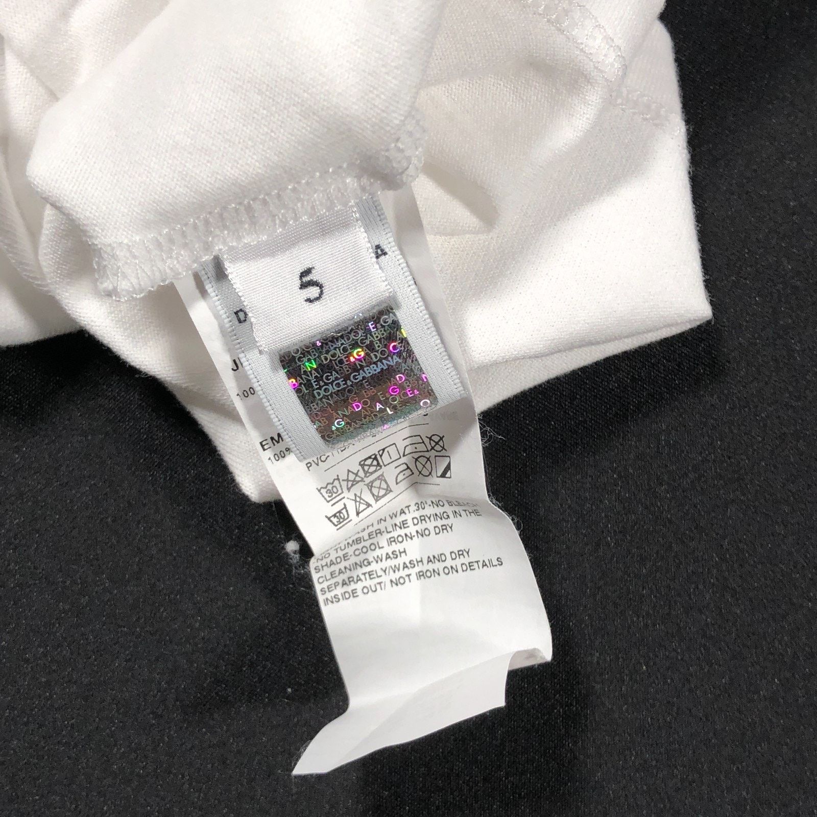 Dolce & Gabbana Dolce & Gabbana Scrible Logo White Tee Size Kids Youth 5 5T Size US XXS / EU 40 - 5 Thumbnail