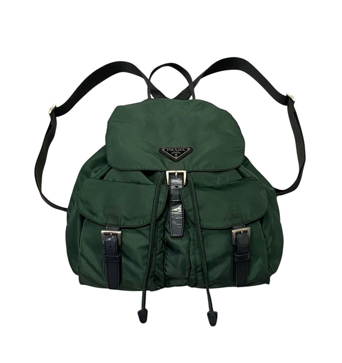 Prada Vintage Prada Tessuto Green Nylon Mini Backpack Size ONE SIZE - 5 Thumbnail
