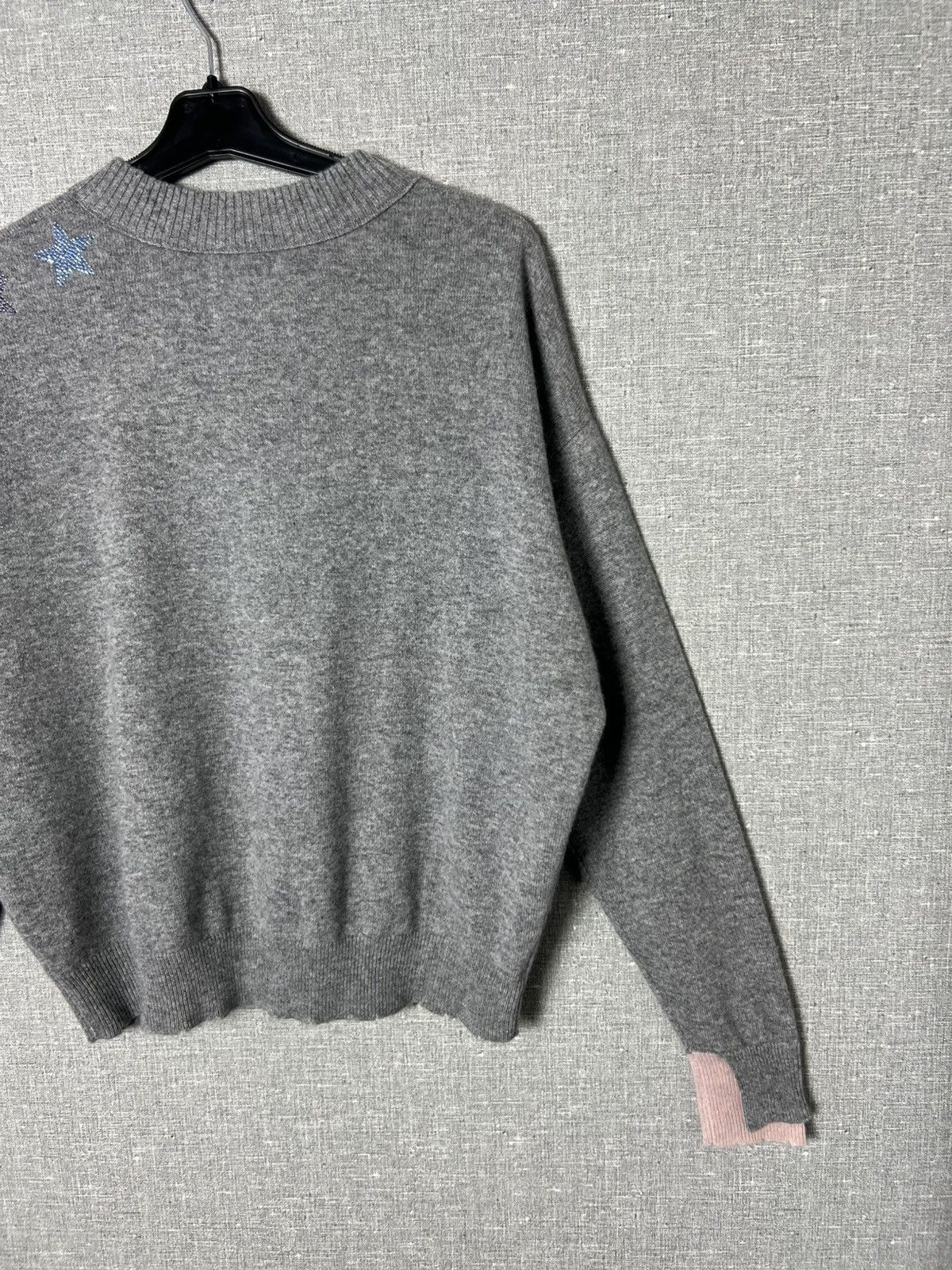 Zadig & Voltaire Zadig & Voltaire Gaby Strass Stars Cashmere Studded Sweater Size XS / US 0-2 / IT 36-38 - 10 Thumbnail