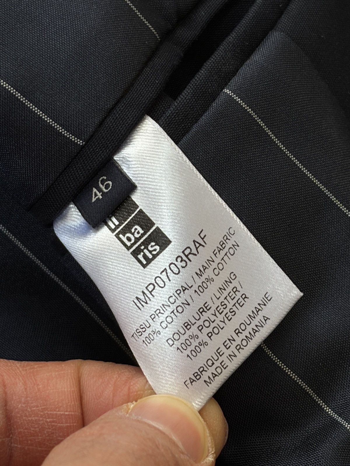 Balibaris Balibaris Dark Blue Rain Mac Coat Size US M / EU 48-50 / 2 - 12 Thumbnail