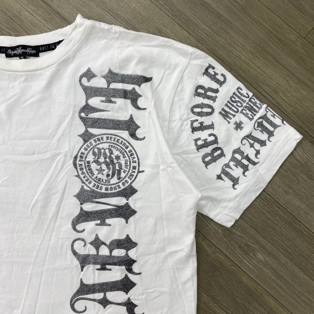 If Six Was Nine 2000s Remak Gear Tribal Poem Skulls Cross Gothic Y2K Tshirt Size US XL / EU 56 / 4 - 18 Thumbnail