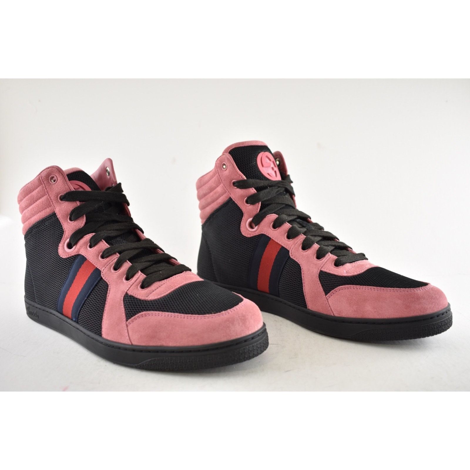 Gucci Gucci Thunder Stretch Black Pink Suede GG High Top US 10 Size US 10 / EU 43 - 5 Thumbnail