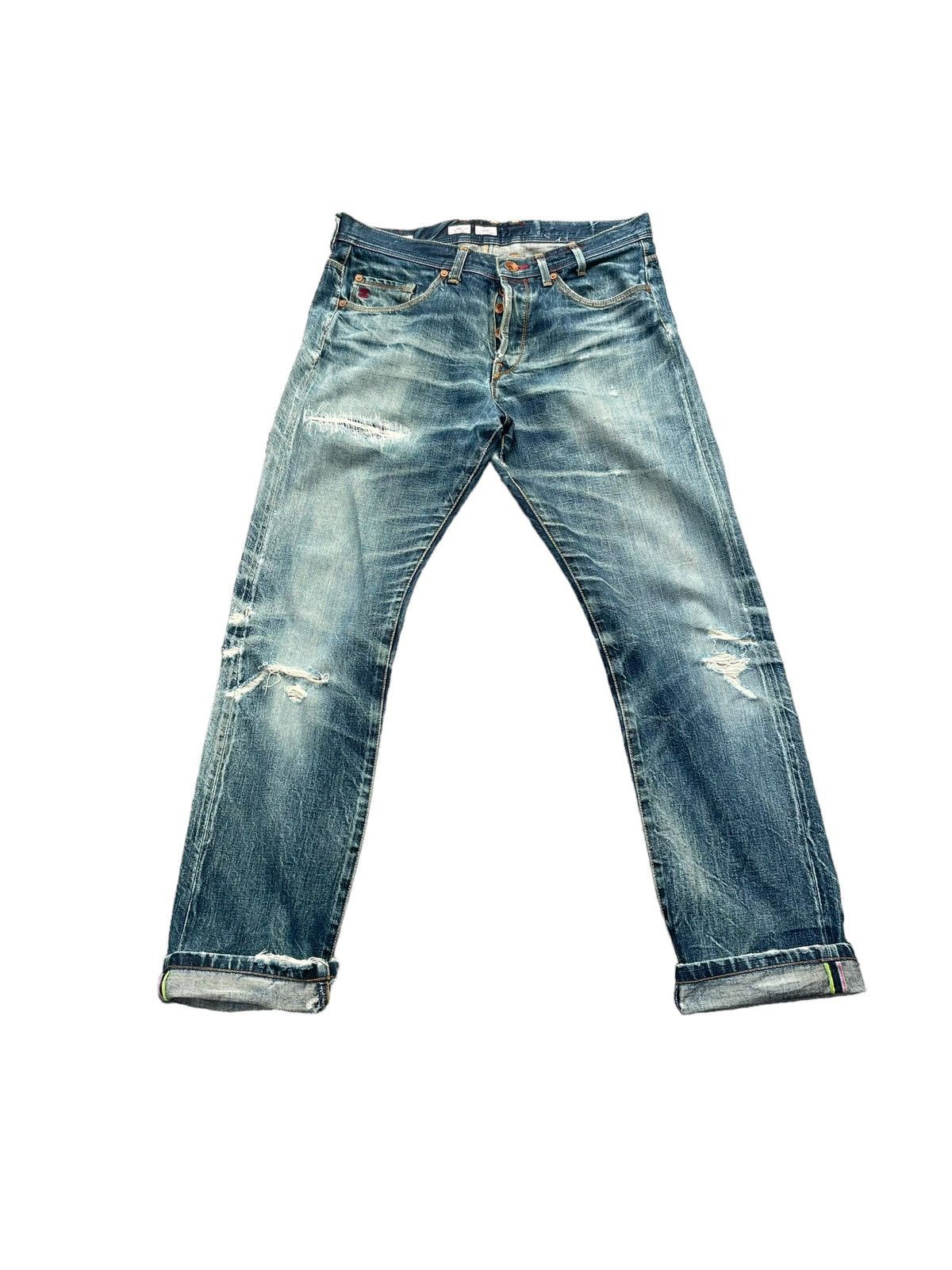 Paul Smith Red Ear Paul Smith Red Ear Faded Distresed Denim Size US 32 / EU 48 - 1 Thumbnail