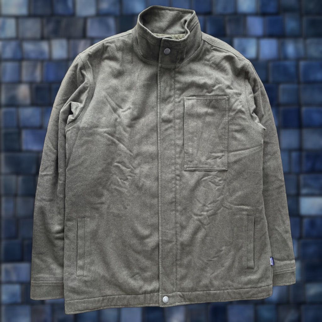 Patagonia Patagonia Jacket Mens Size L Felted Wool Blend Green Army Outdoor Mid-Length Zip Full Zip Casual Travel Workwear Pattern Solid Size US L / EU 52-54 / 3 - 1 Thumbnail