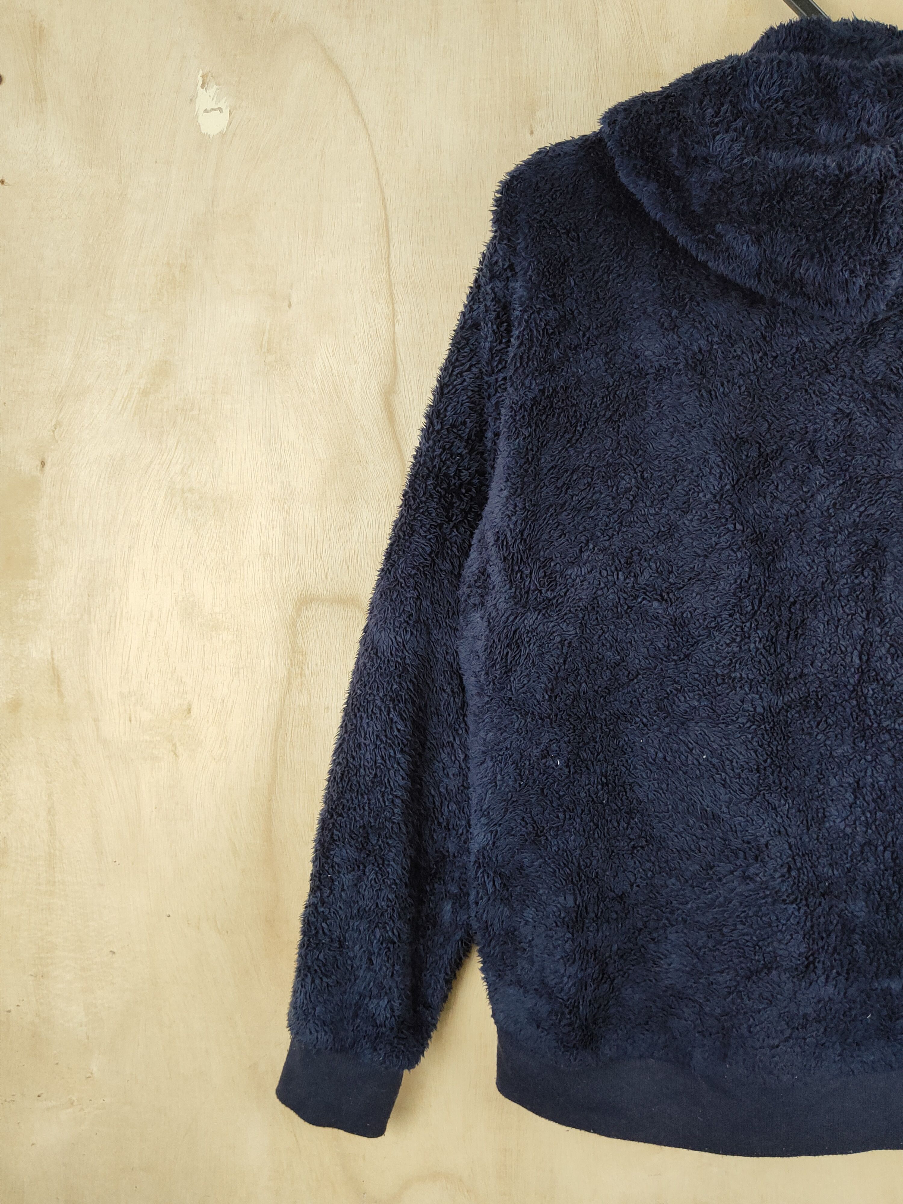 Japanese Brand Lock Heaven Navy Fur fleece Hoodie Sweaters #S2552 Size L / US 10 / IT 46 - 9 Thumbnail